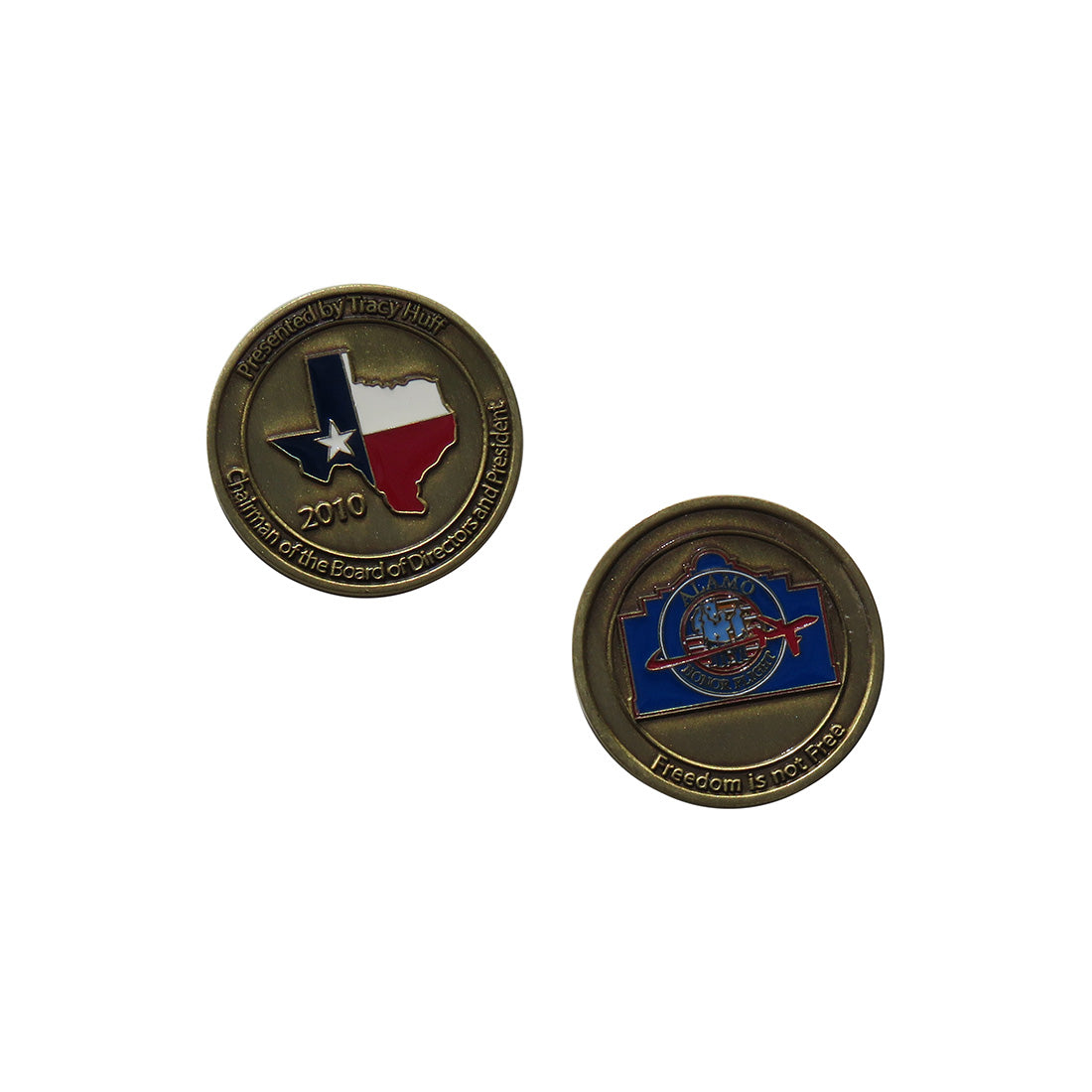 US Air Force 2010 ALAMO Honor Flight, Presented by Tracy Huff Challenge Coin