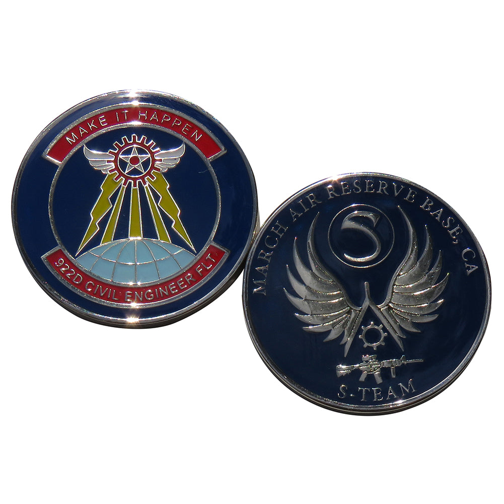 US Air Force 92d Civil Engineer Flt Challenge Coin