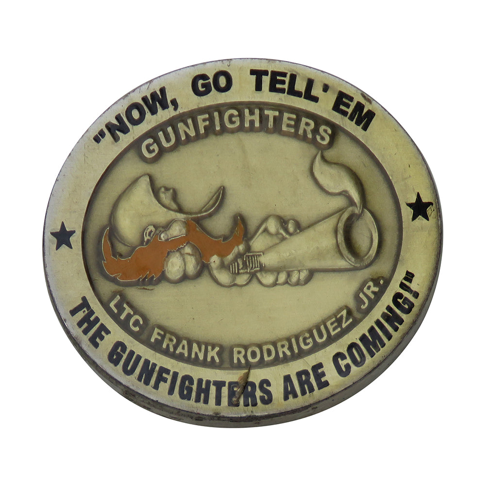 US Army Gun Fighters LTC Frank Rodriguez Jr. Challenge Coin