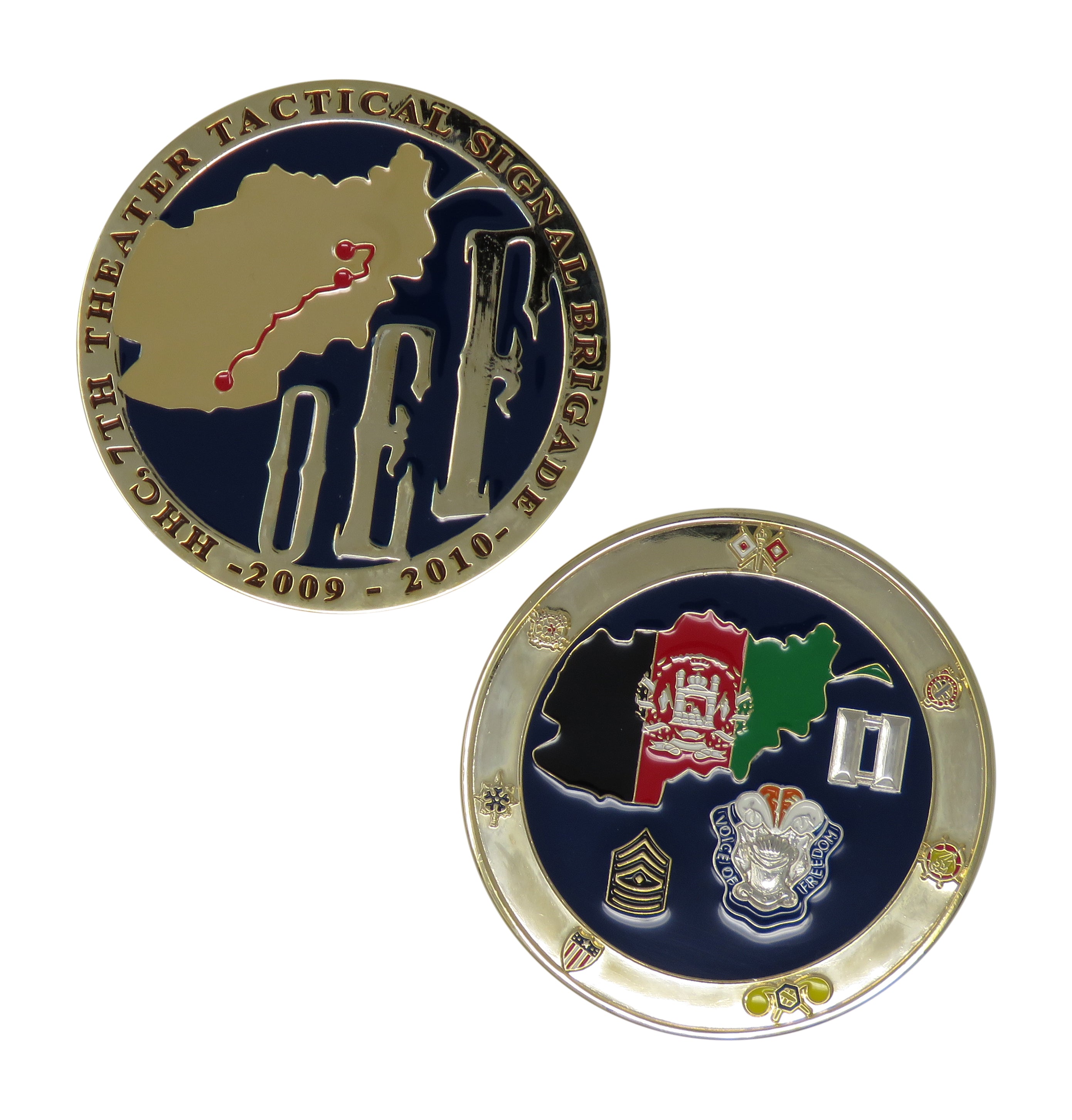 US Army HHC,7th Theater Tactical Signal Brigade 2009-2010 Challenge Coin