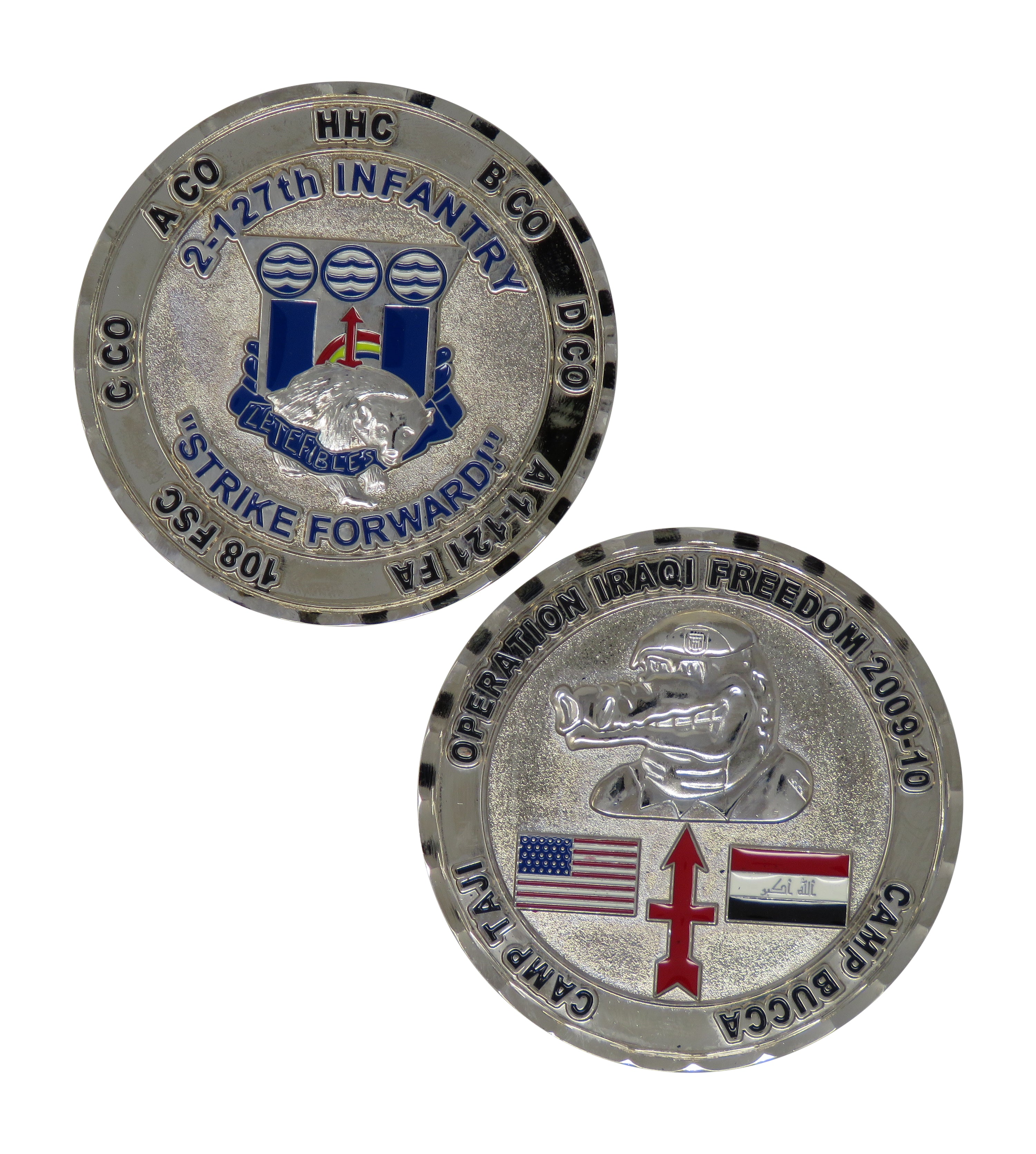 US Army 2-127th Infantry Strike Forward Challenge Coin