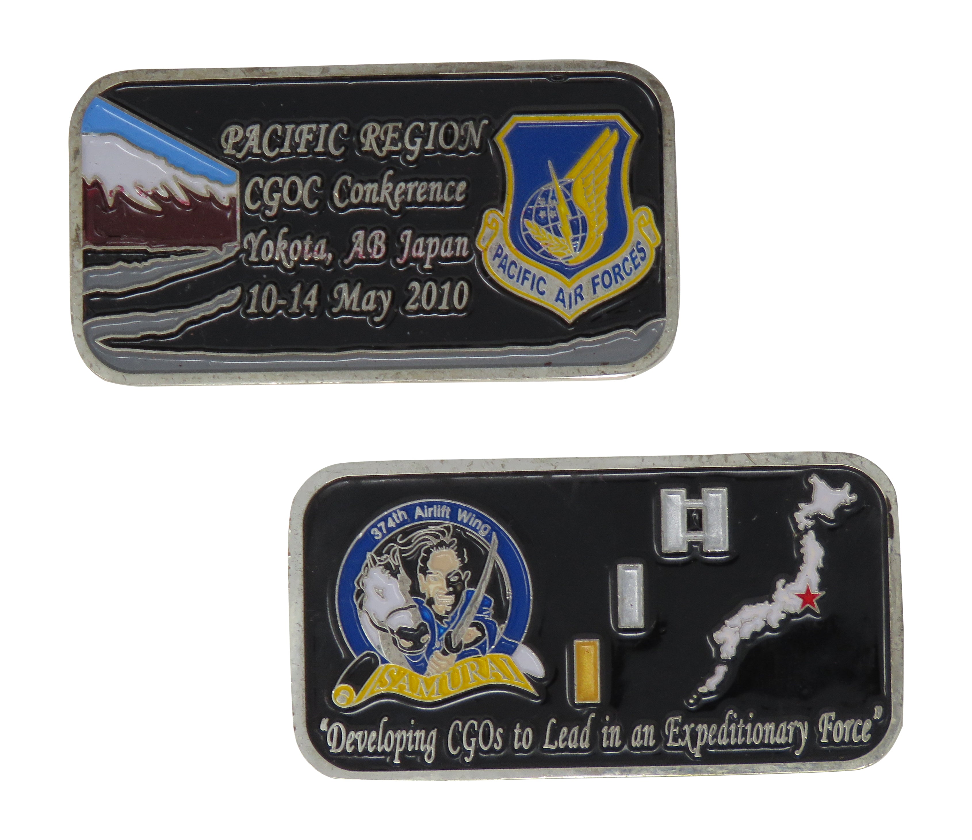 US Air Force 374th Airlift Wing CGOC Conference 2010 Challenge Coin