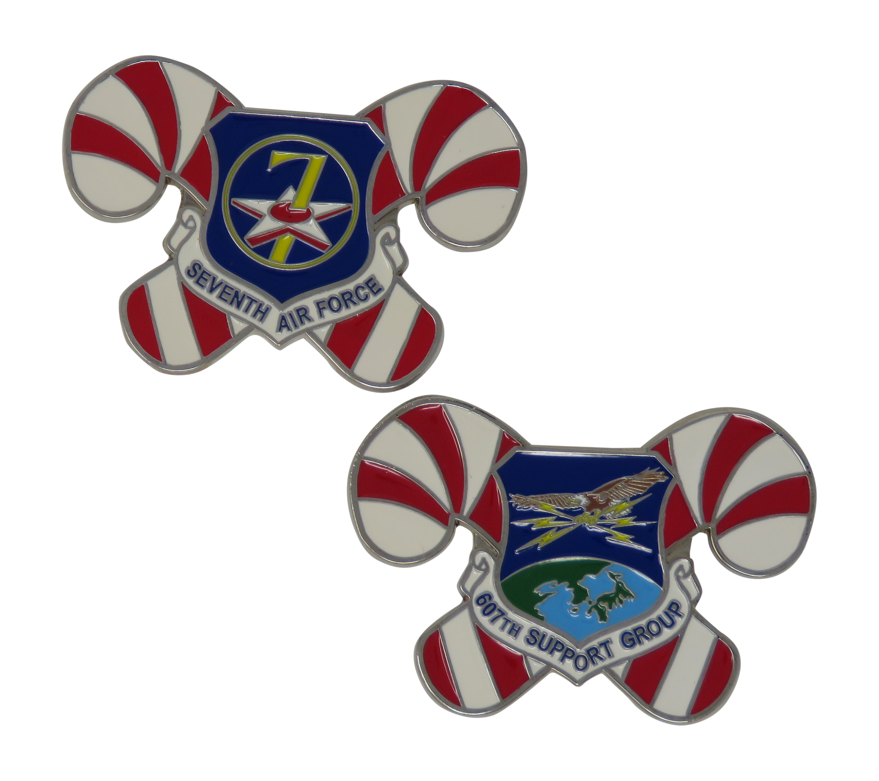 US 7th Air Force 607th Support Group Challenge Coin