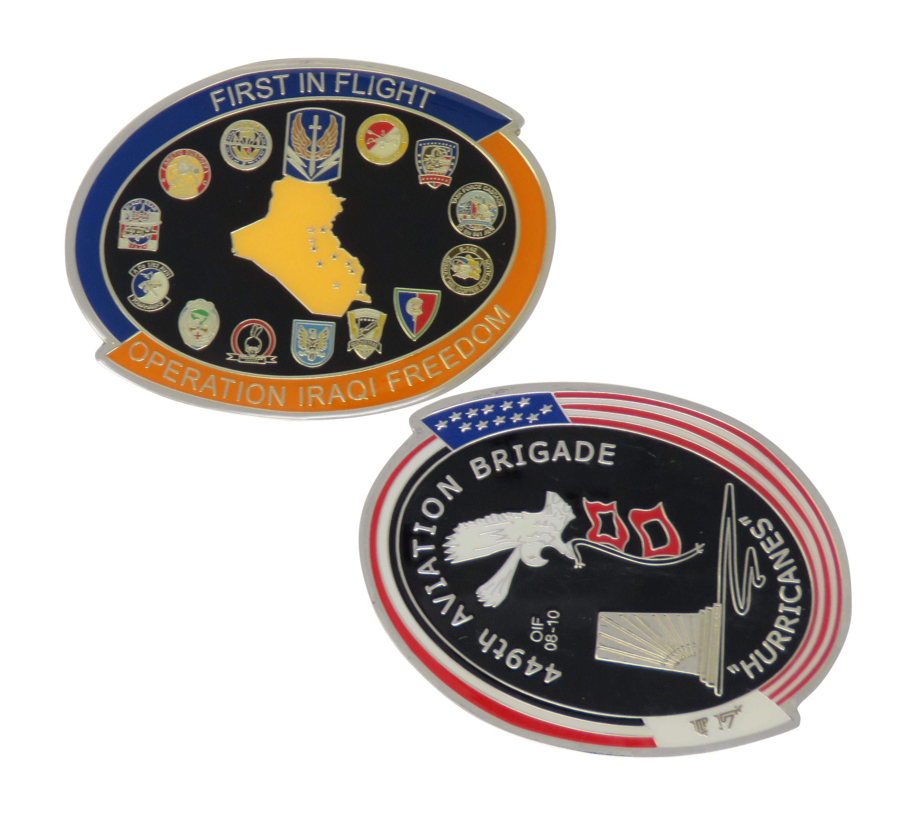 S Army 449th Aviation Brigade OIF 08-10 Hurricanes Challenge Coin