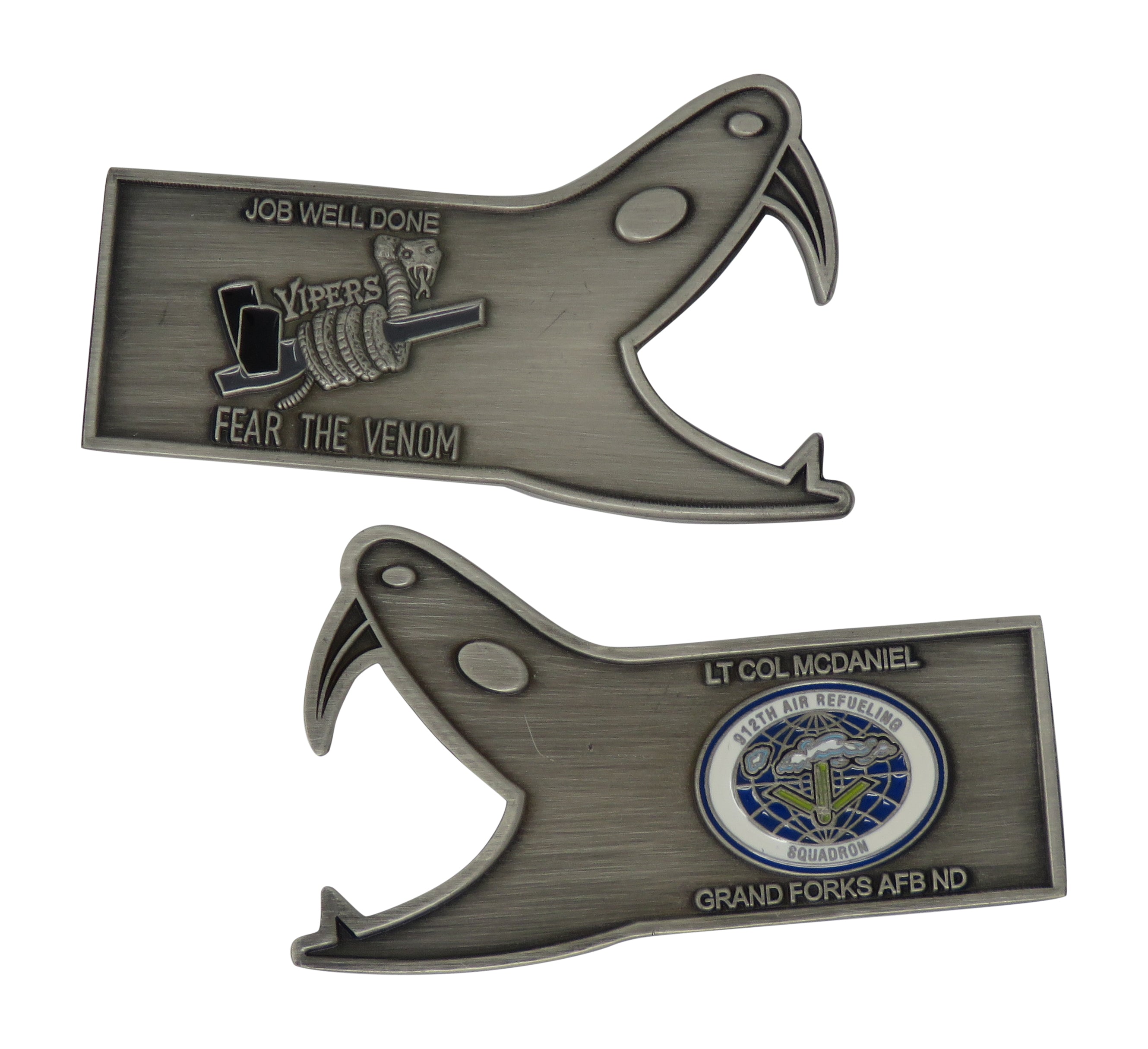 US Air Force 912th Air Refueling Squadron Challenge Coin
