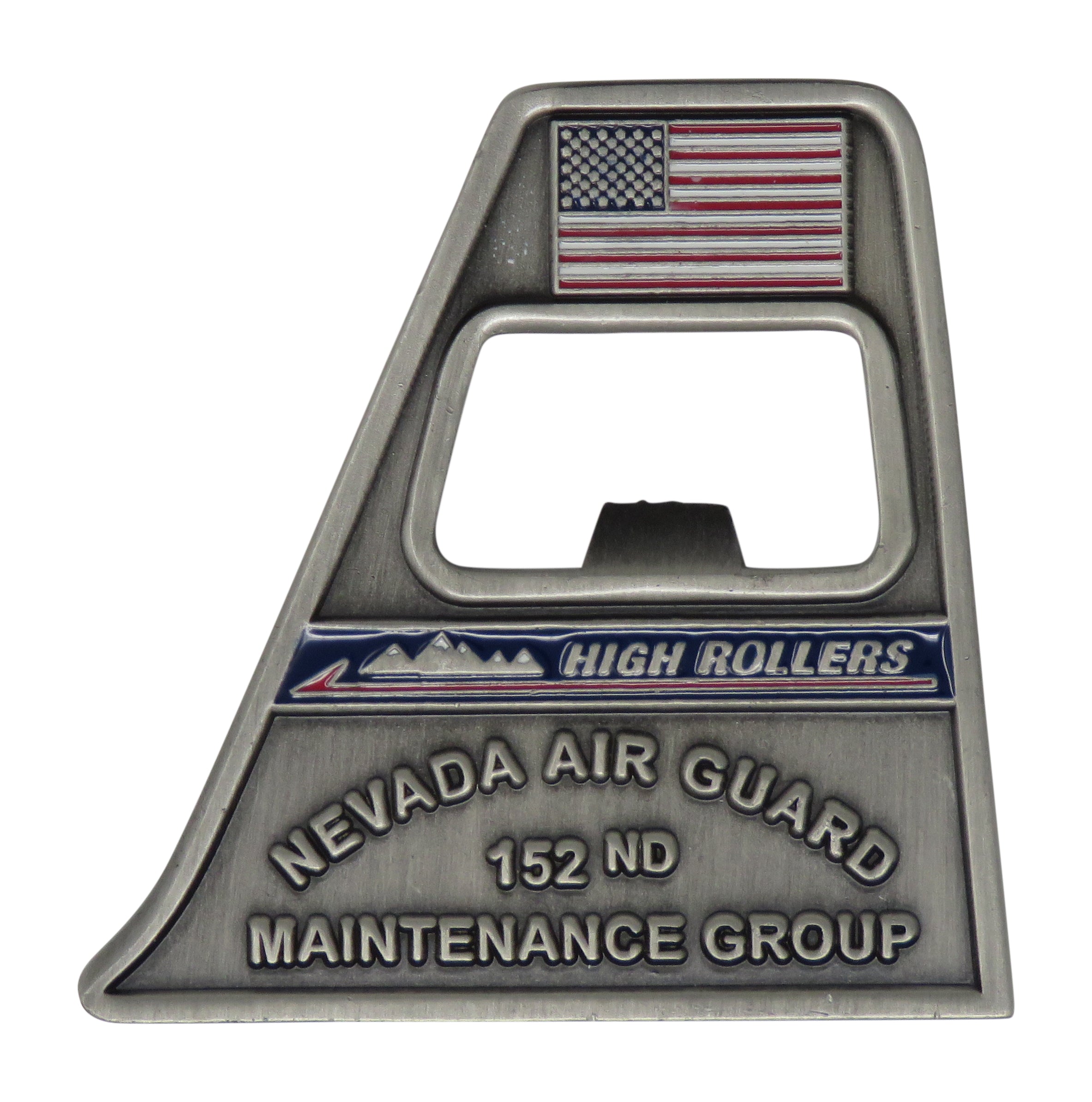 Nevada Air Guard 152nd Maint Group High Rollers Bottle Opener Challenge Coin
