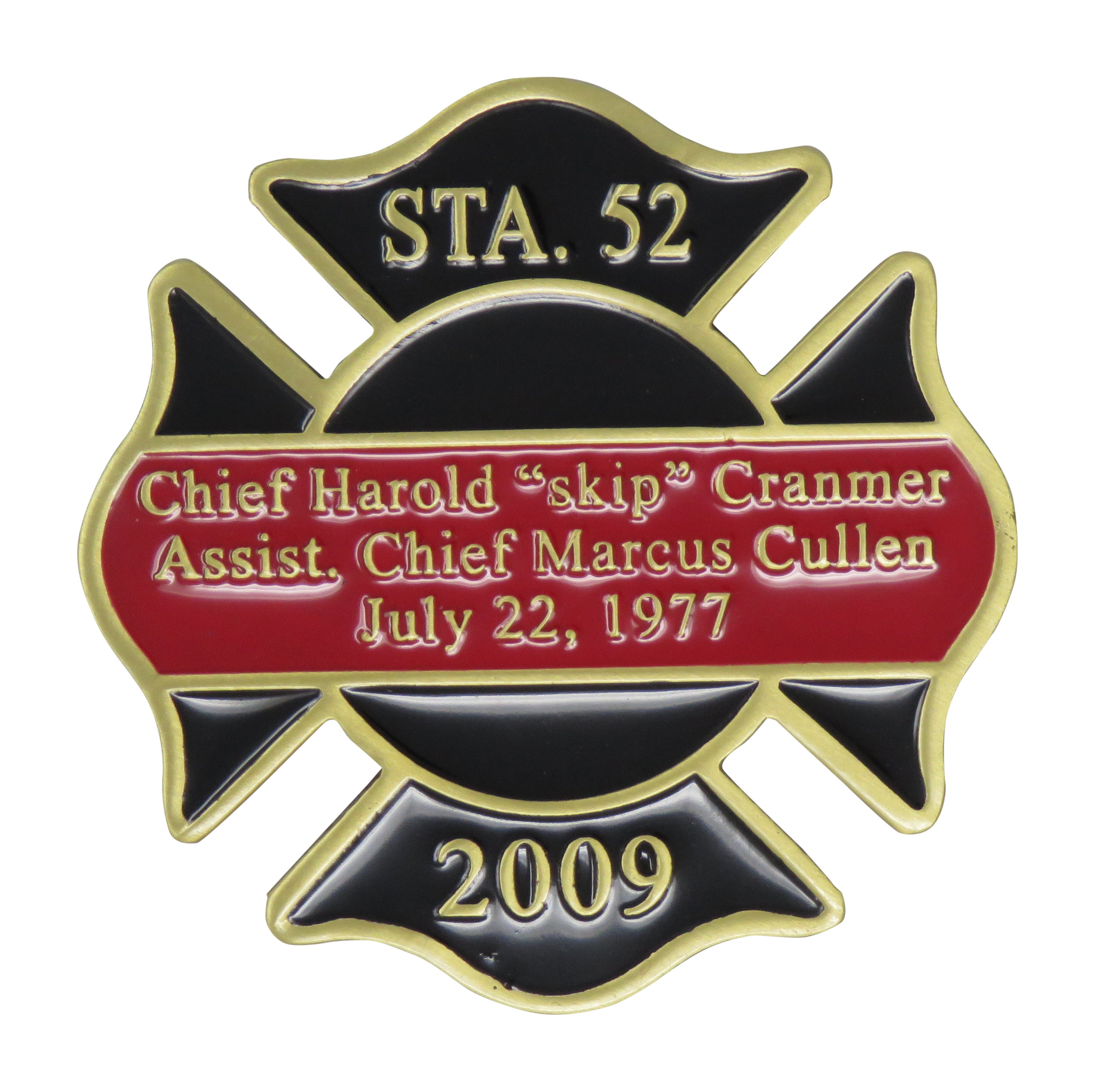 Ocean Country Firemen's Association STA 52 2009 Challenge Coin