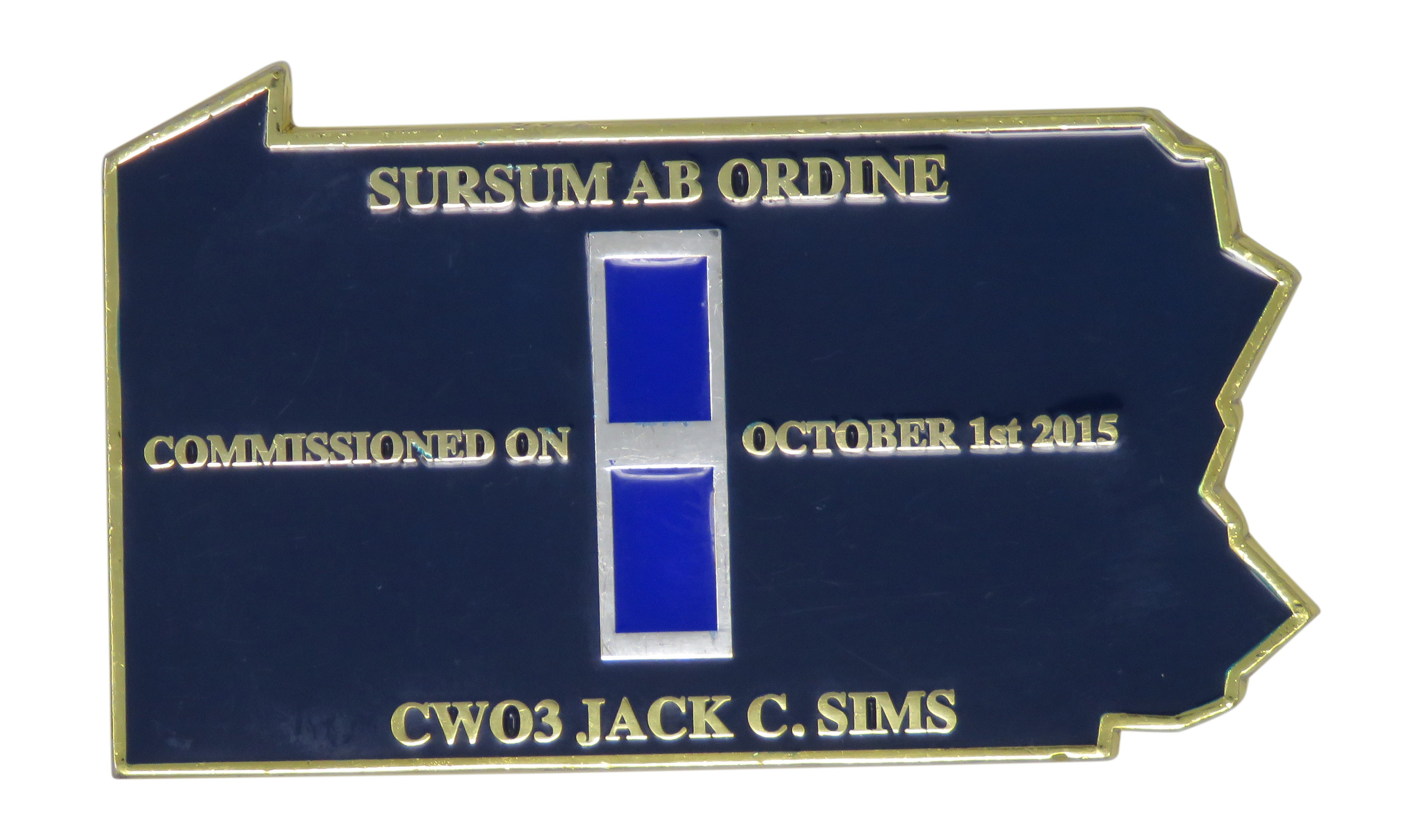 US Navy OSCM SW AW Sursum AB Ordine October 1st 2015 Challenge Coin