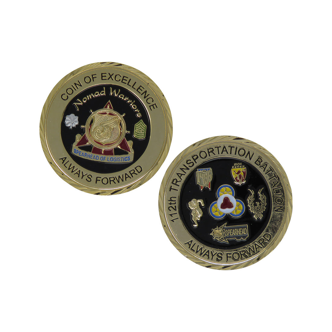 US Army 112th Transportation Battalion Coin For Excellence Challenge Coin