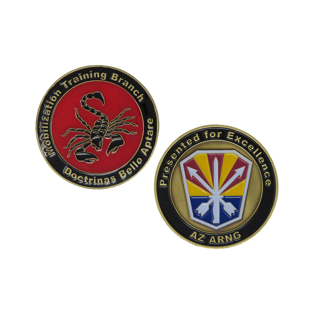 Mobilization Training Branch Excellence AZ ARNG Challenge Coin