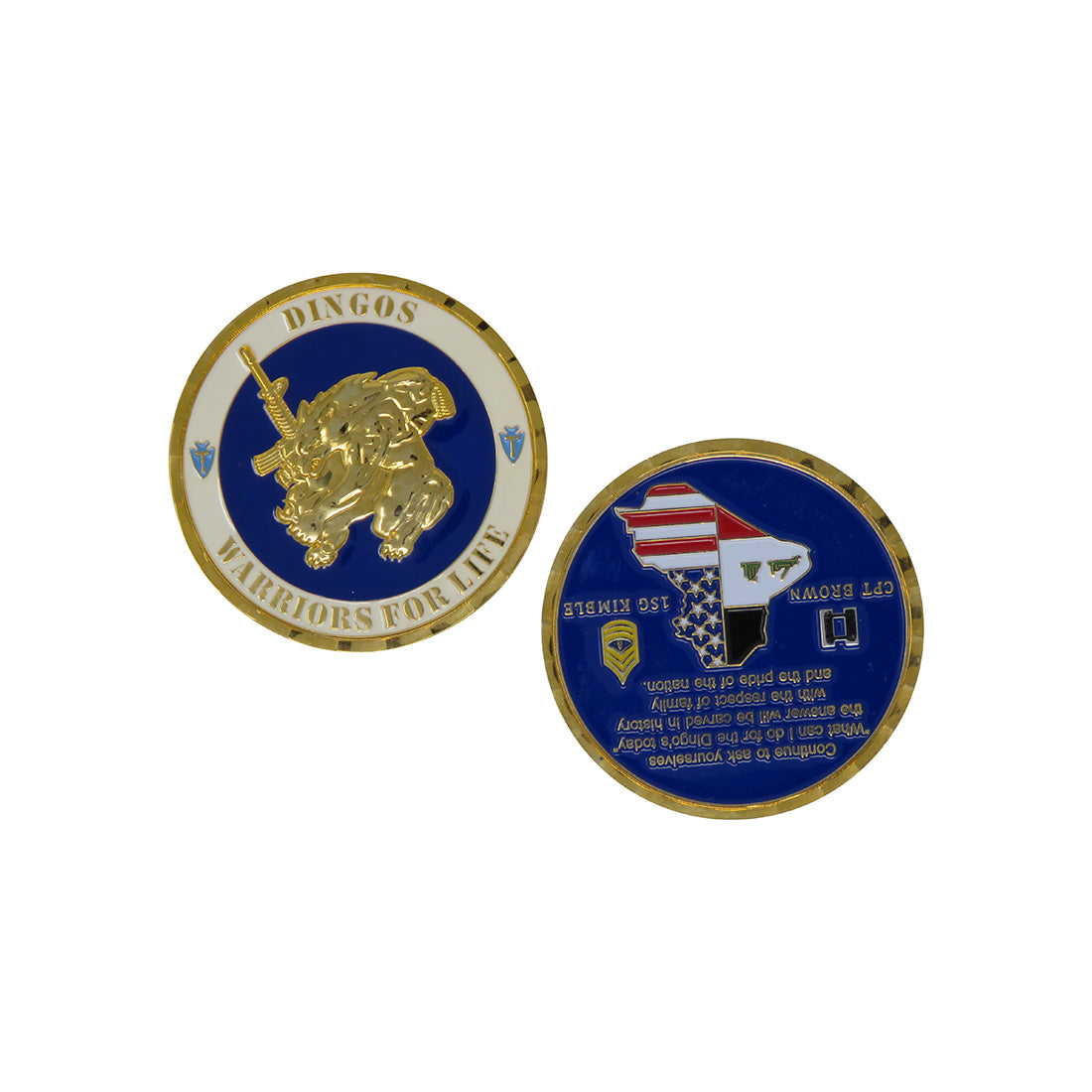 US Army Dignos Warriors For Life Challenge Coin