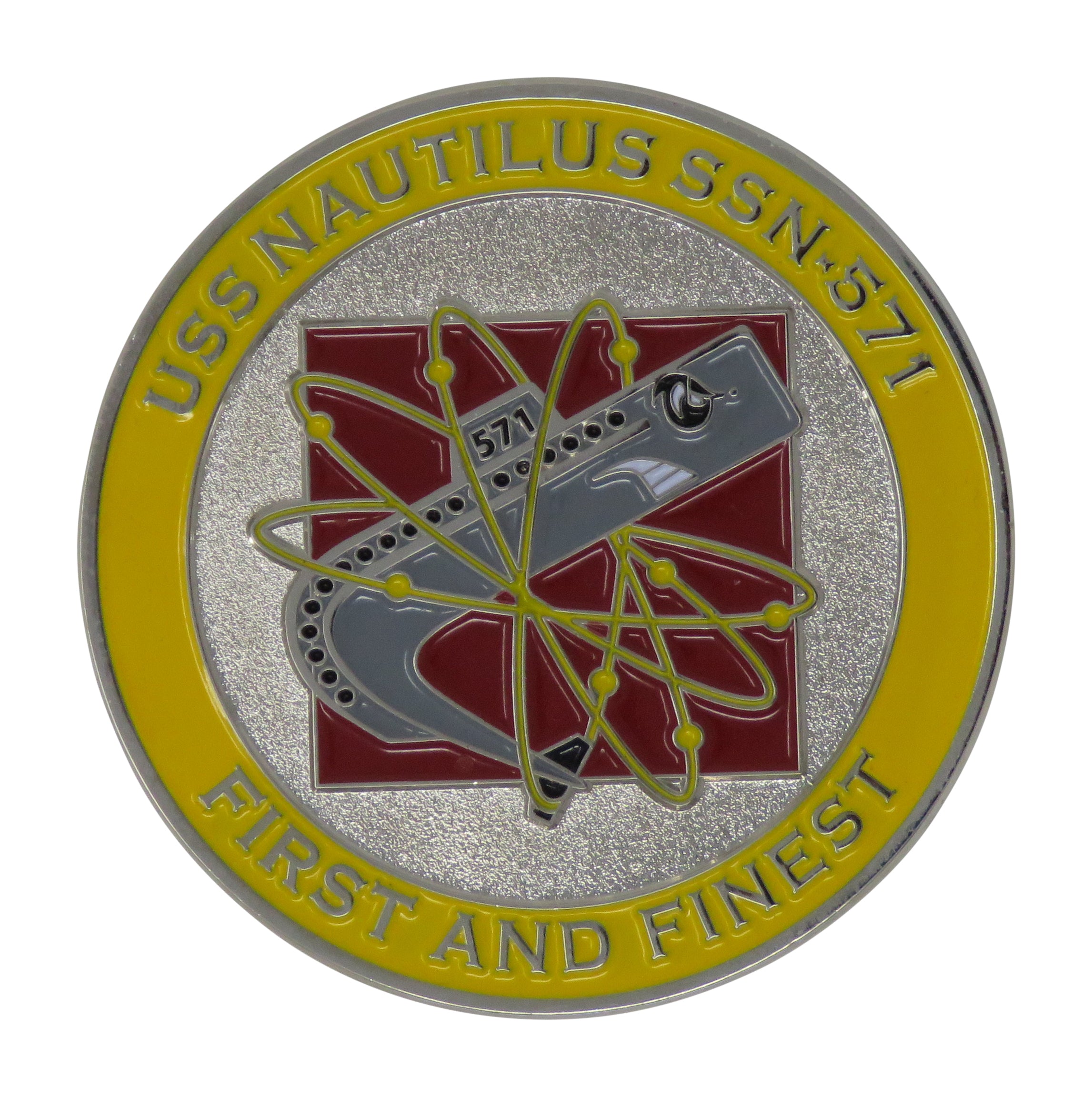 US Navy USS Nautilus SSN-571 First and Finest Challenge Coin