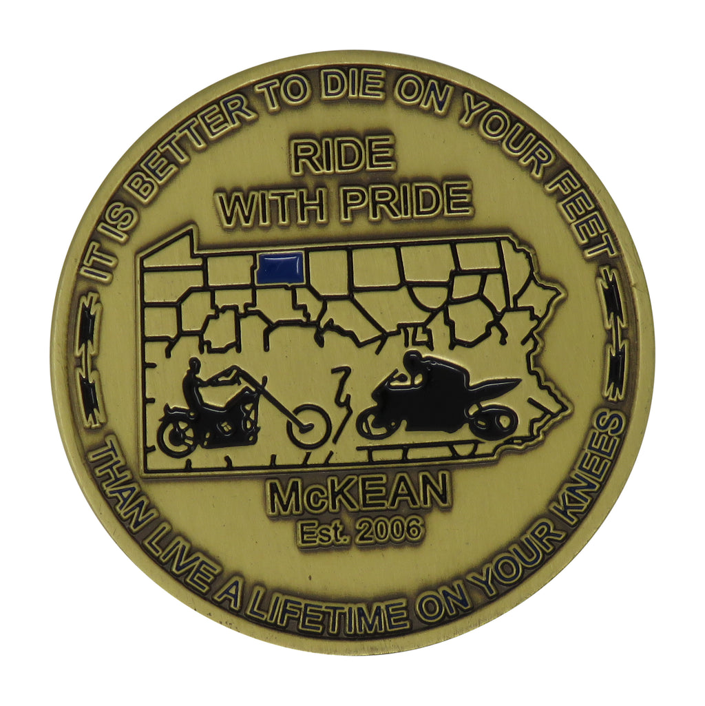 US Correctional Employee Motorcycle Club Challenge Coin