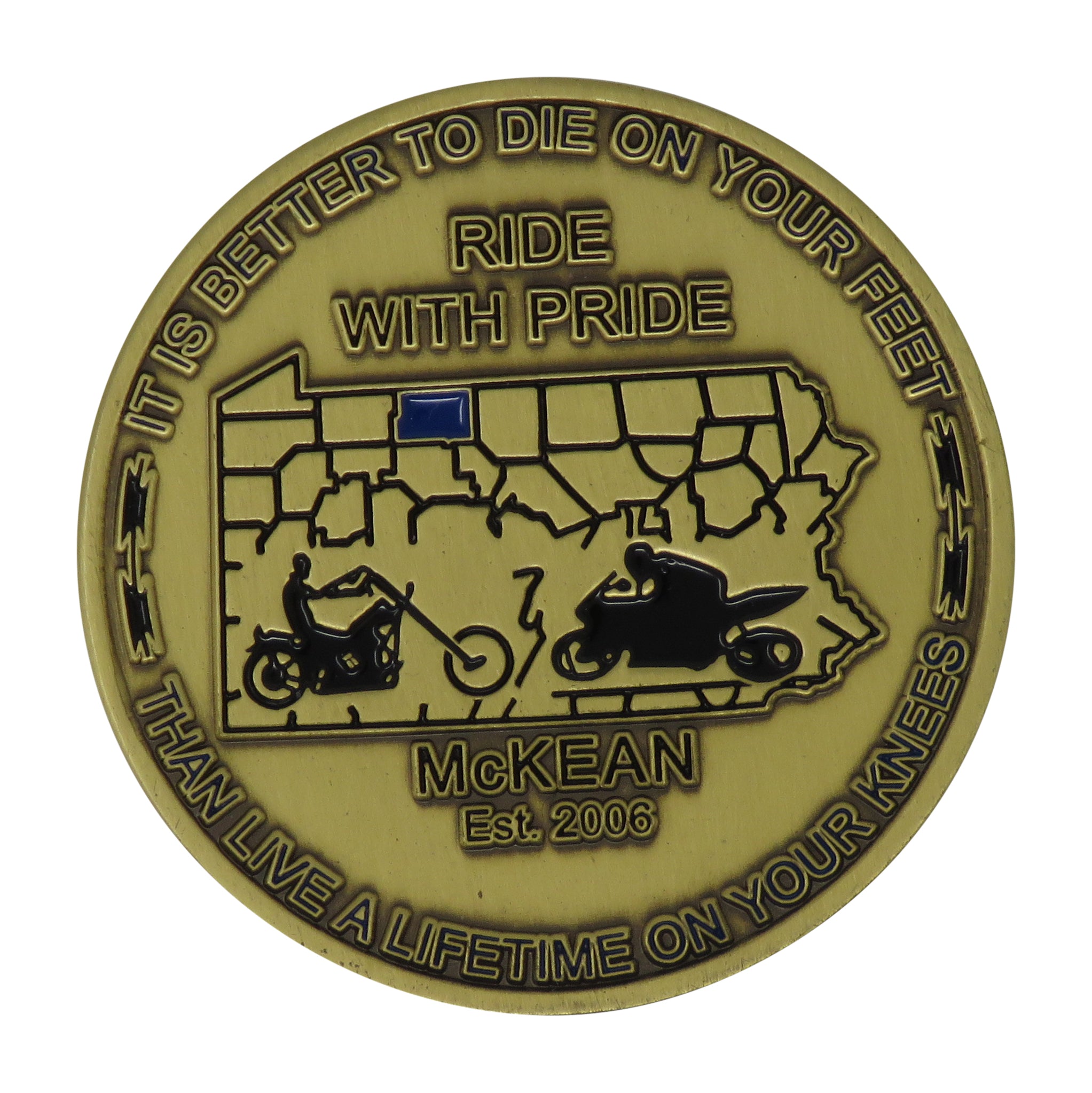 US Correctional Employee Motorcycle Club Challenge Coin