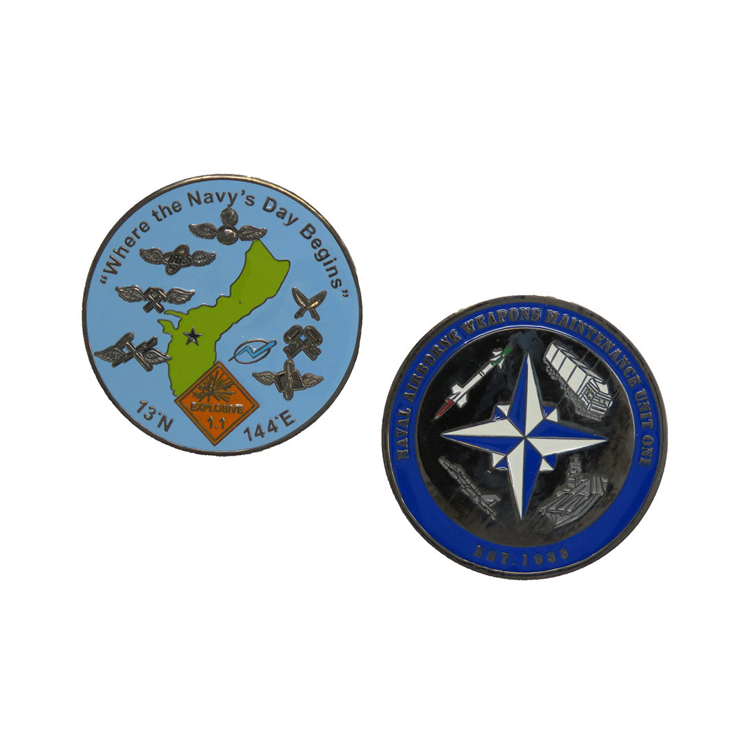 Naval Airborne Weapons Maintenance Unit One Challenge Coin