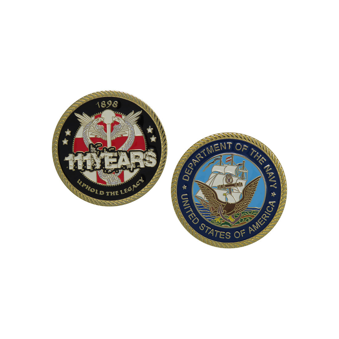 US Navy 111Years Liphold  The Legacy Challenge Coin