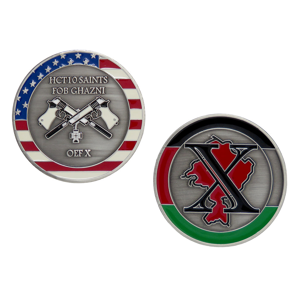 US Army HC10 Saints Fob Ghazni OEFX Challenge Coin