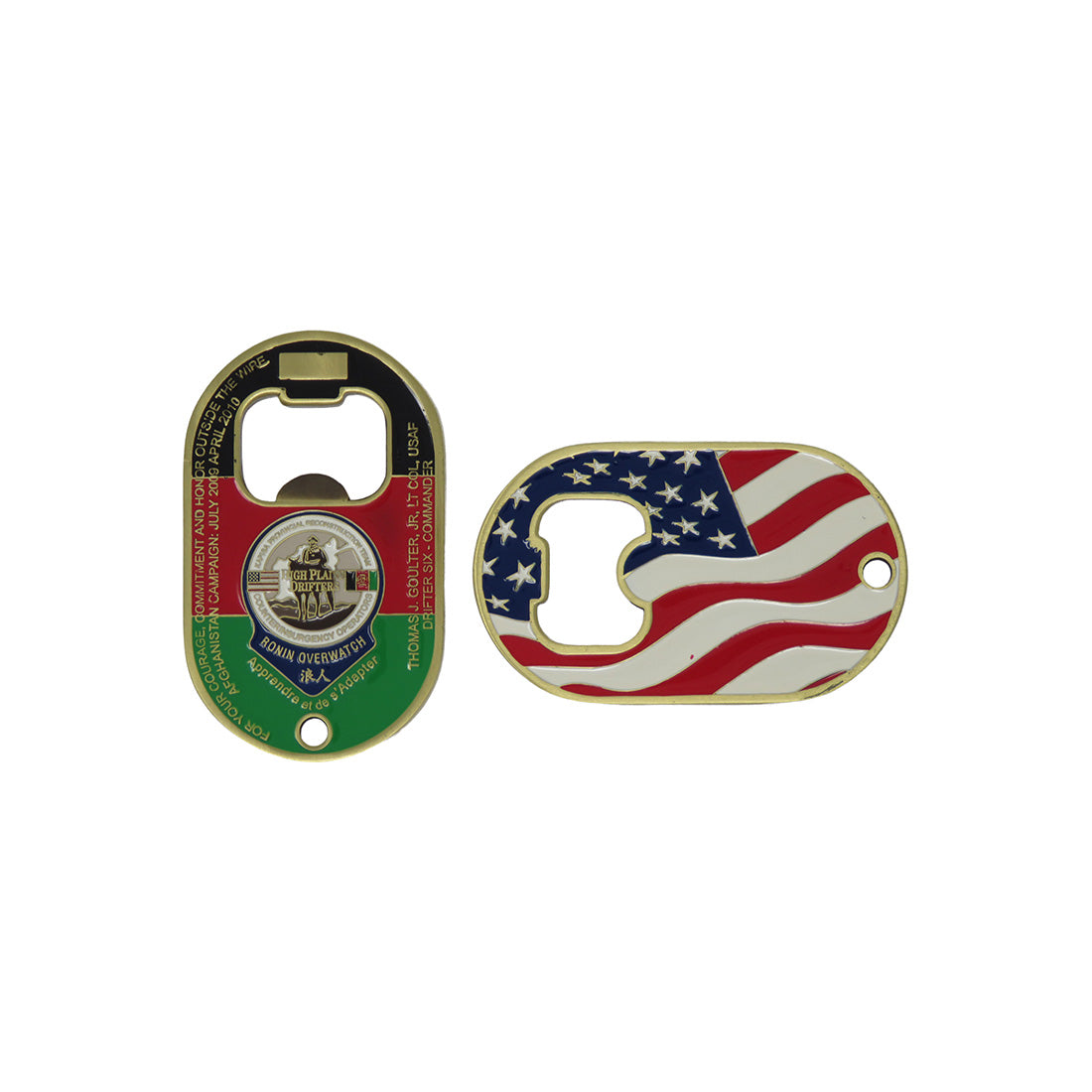 USAF Kapisa PRT Counterinsurgency Operators Bottle Opener Challenge Coin