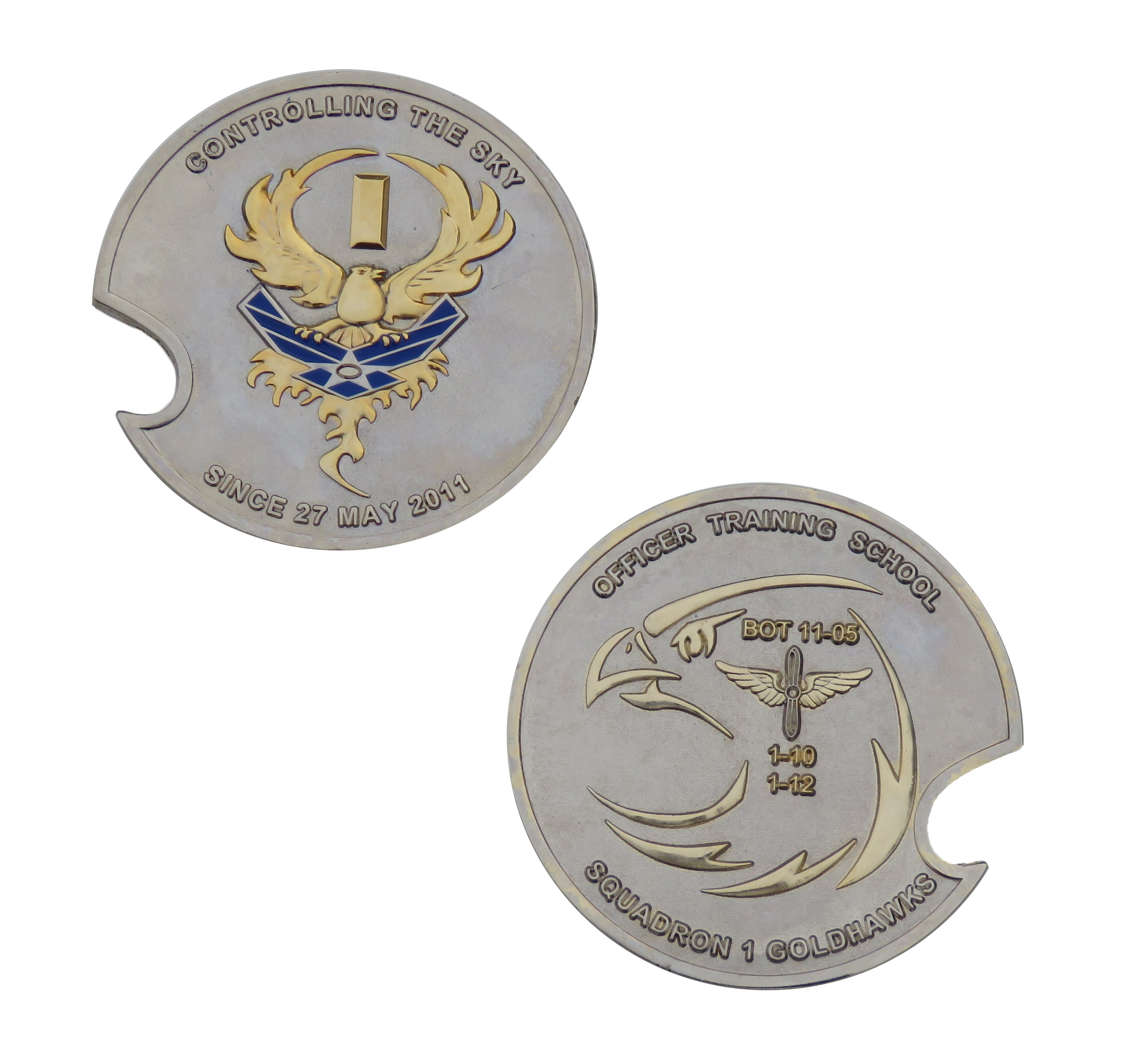 USAF Officer Training School Squadron 1 Goldhawk's Challenge Coin