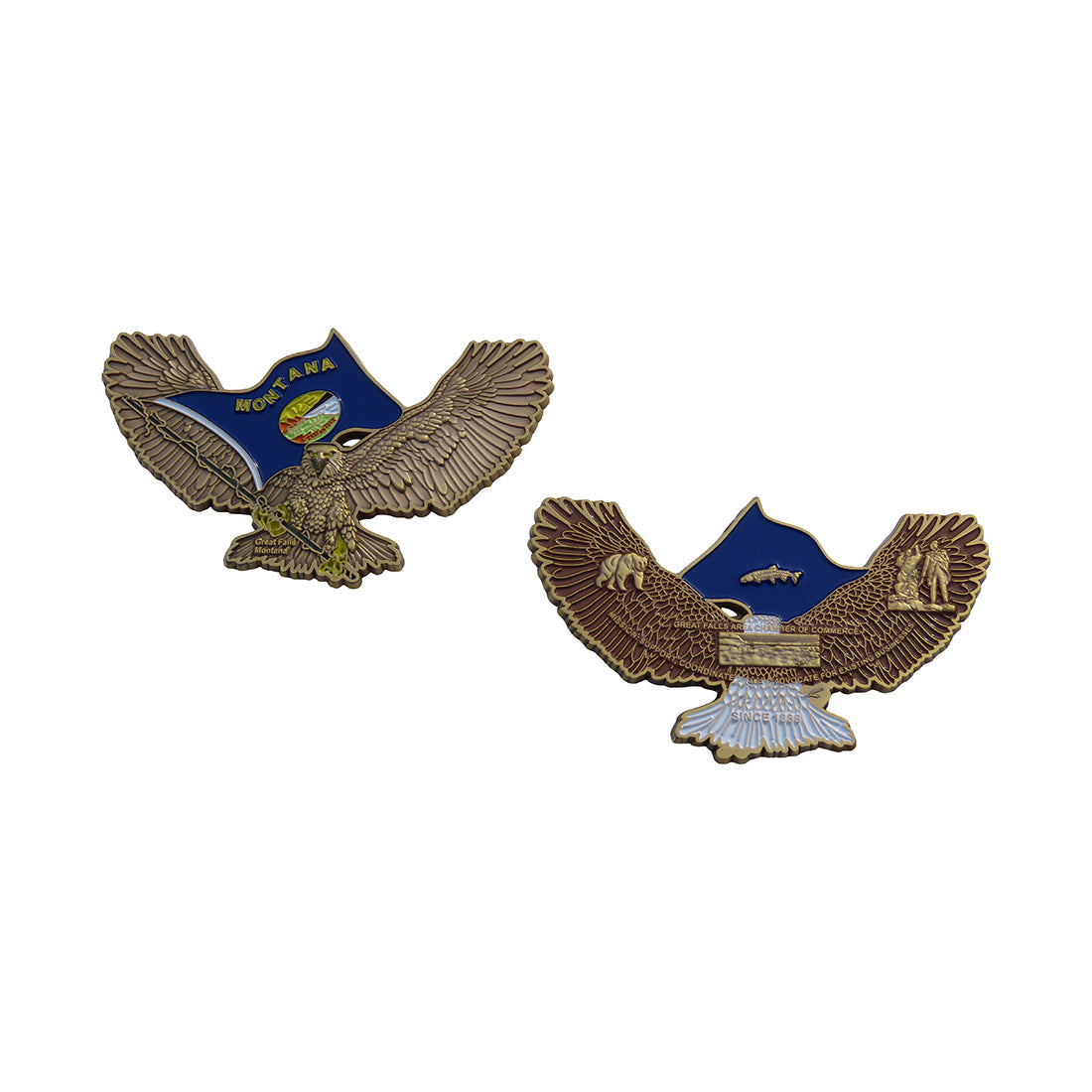 Montana Great Fall Chamber Of Commerce Eagle Challenge Coin