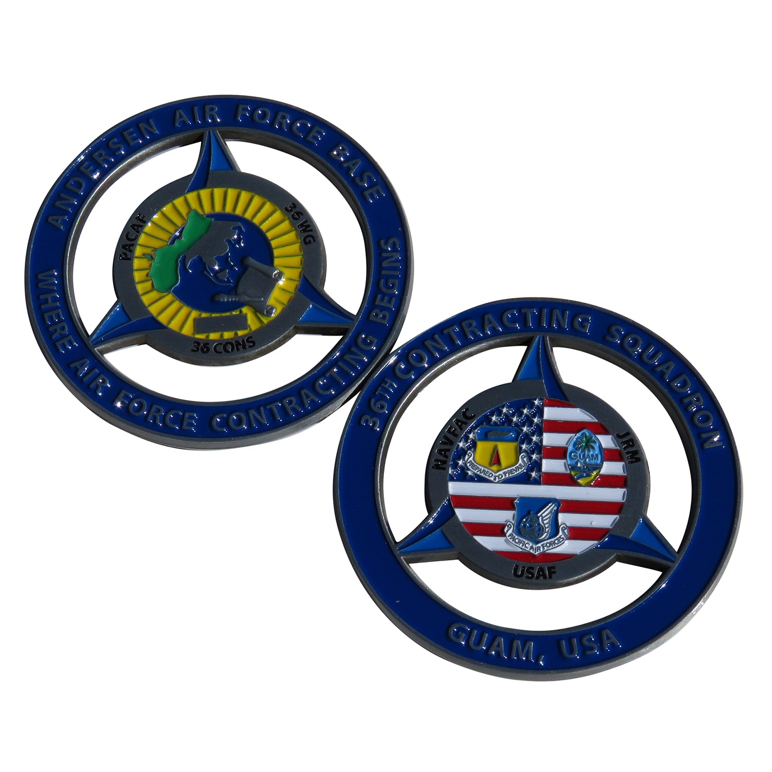 US Air Force Anderson Air Force Base 36th Contracting Squadron Challenge Coin