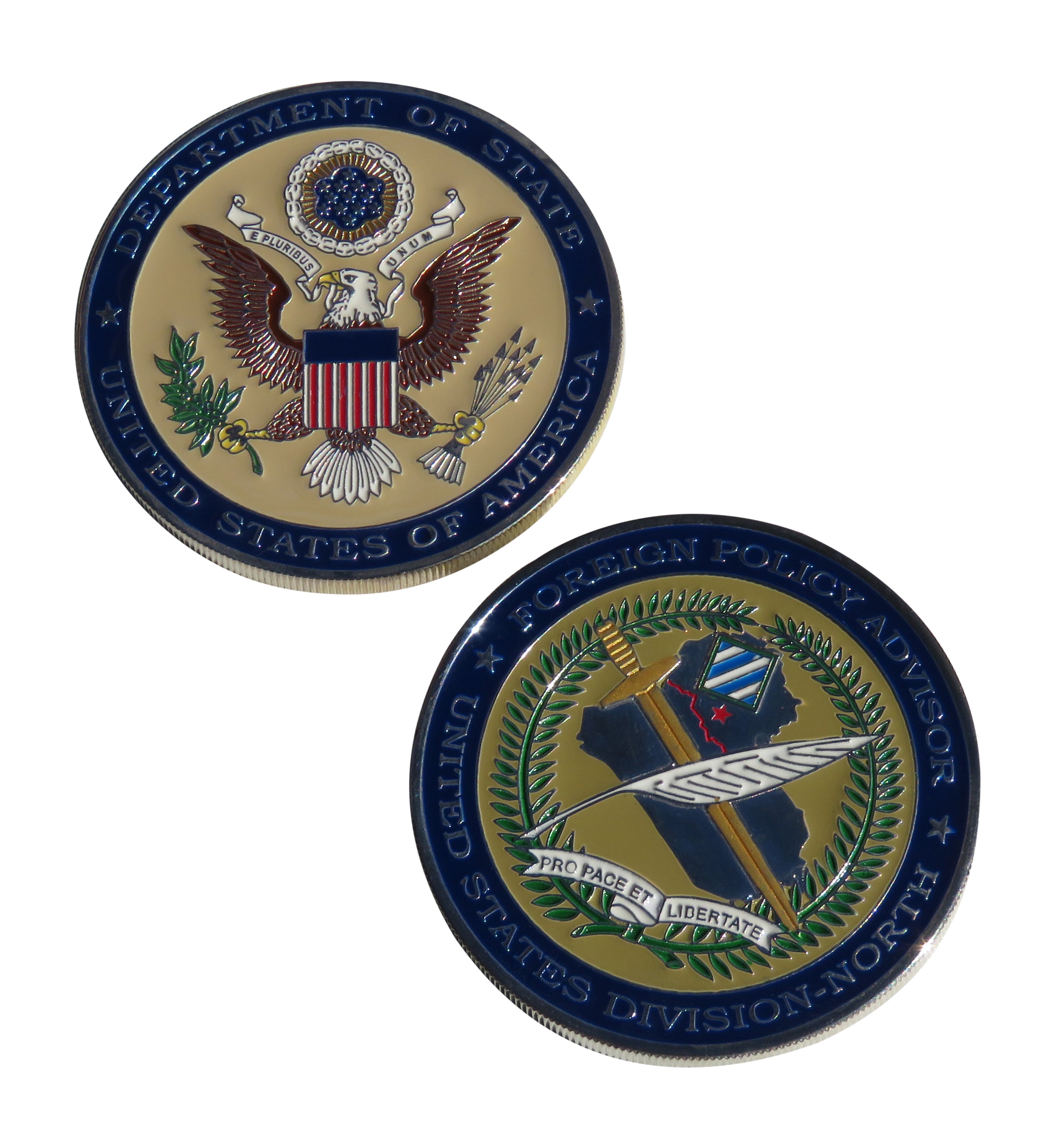 US Department Of State Foreign Policy Advisor Division-North Challenge Coin