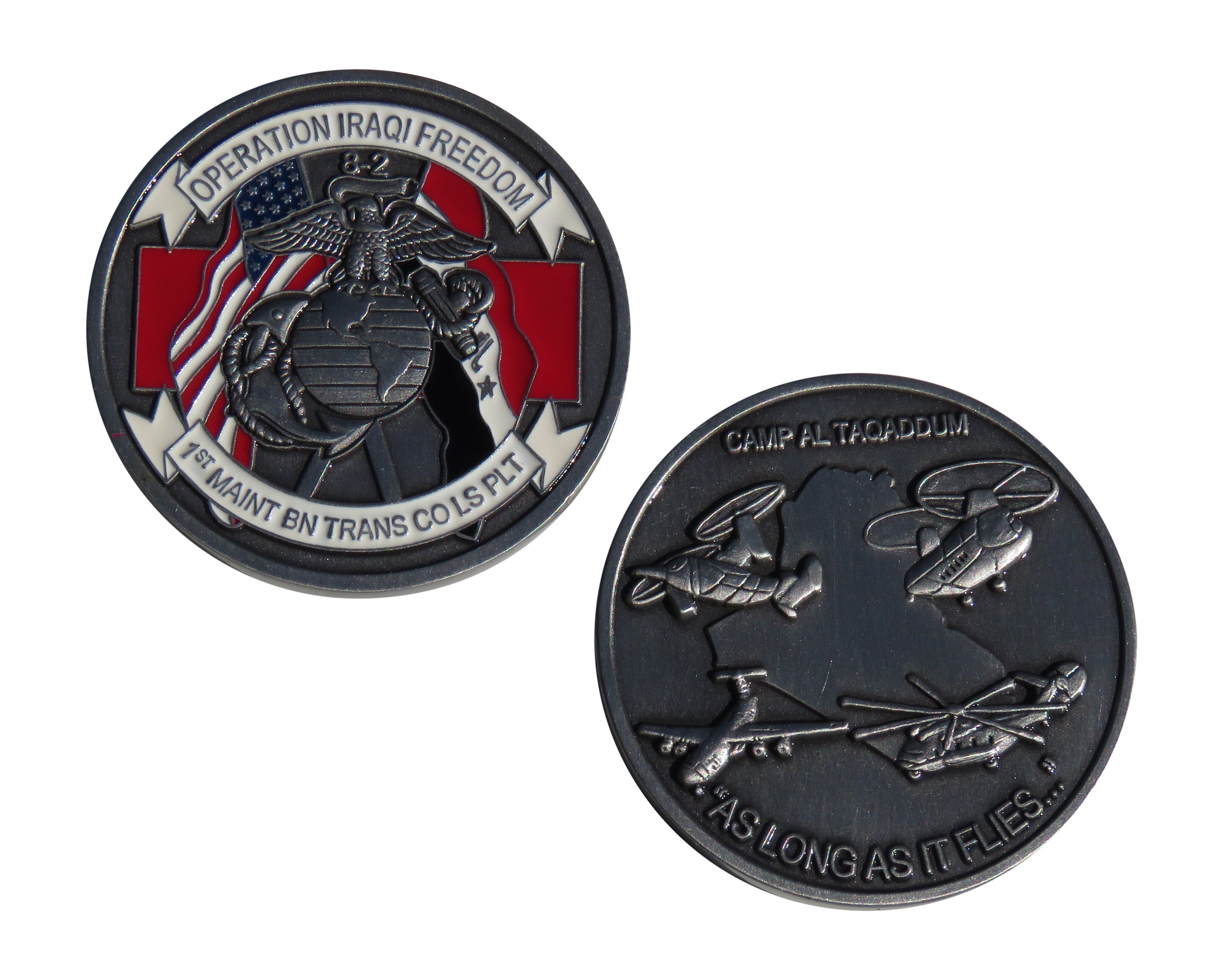 US Air Force 1st Maint BN Trans Co LS PLT Challenge Coin