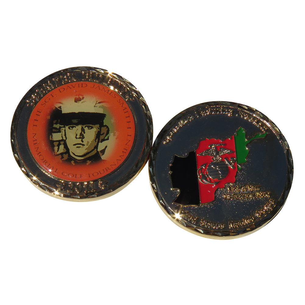 US Marine Corps Sergeant David James Smith Golf Tournament 2011 Challenge Coin