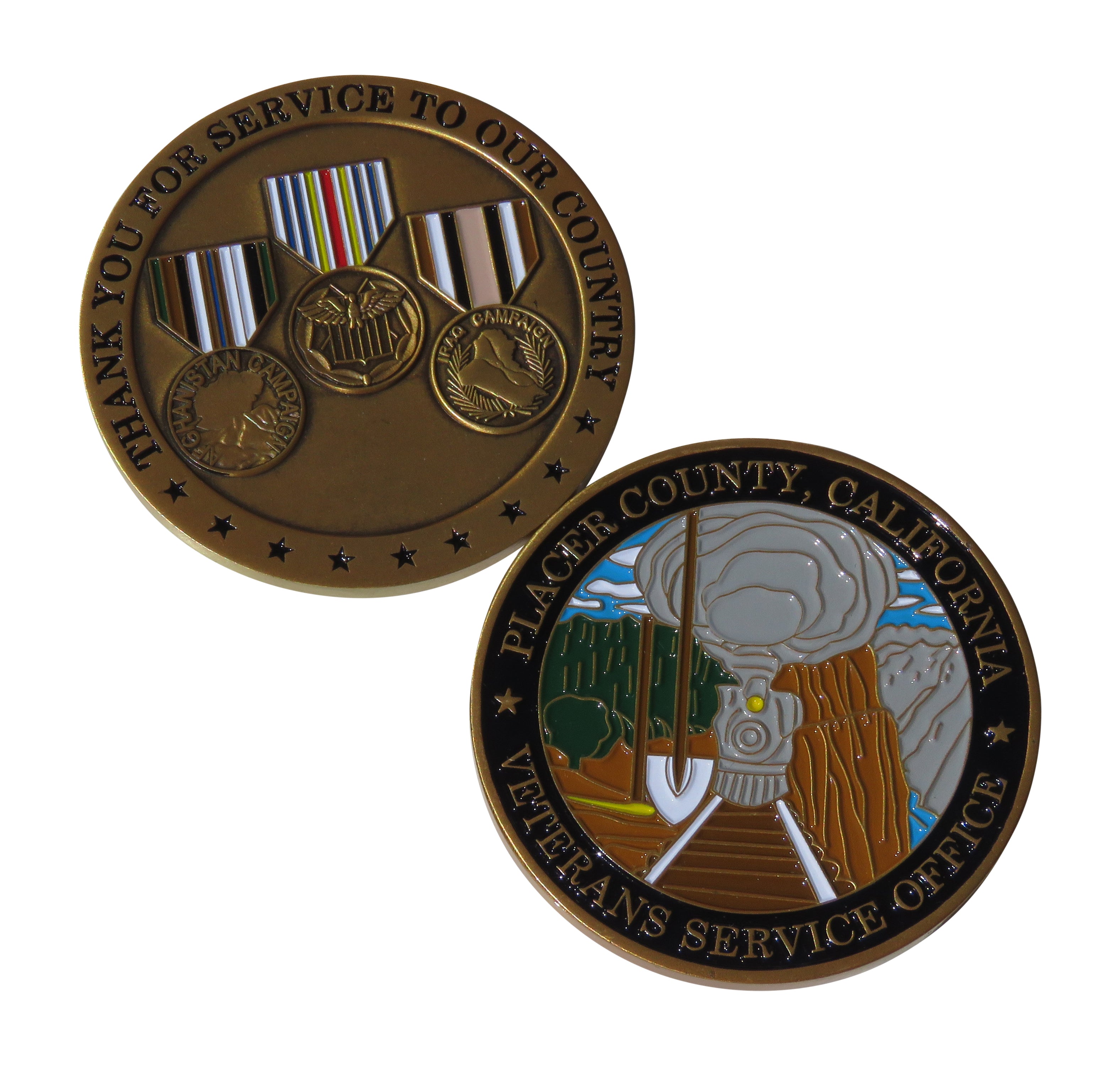 Placer Country California Veterans Service Office Challenge Coin
