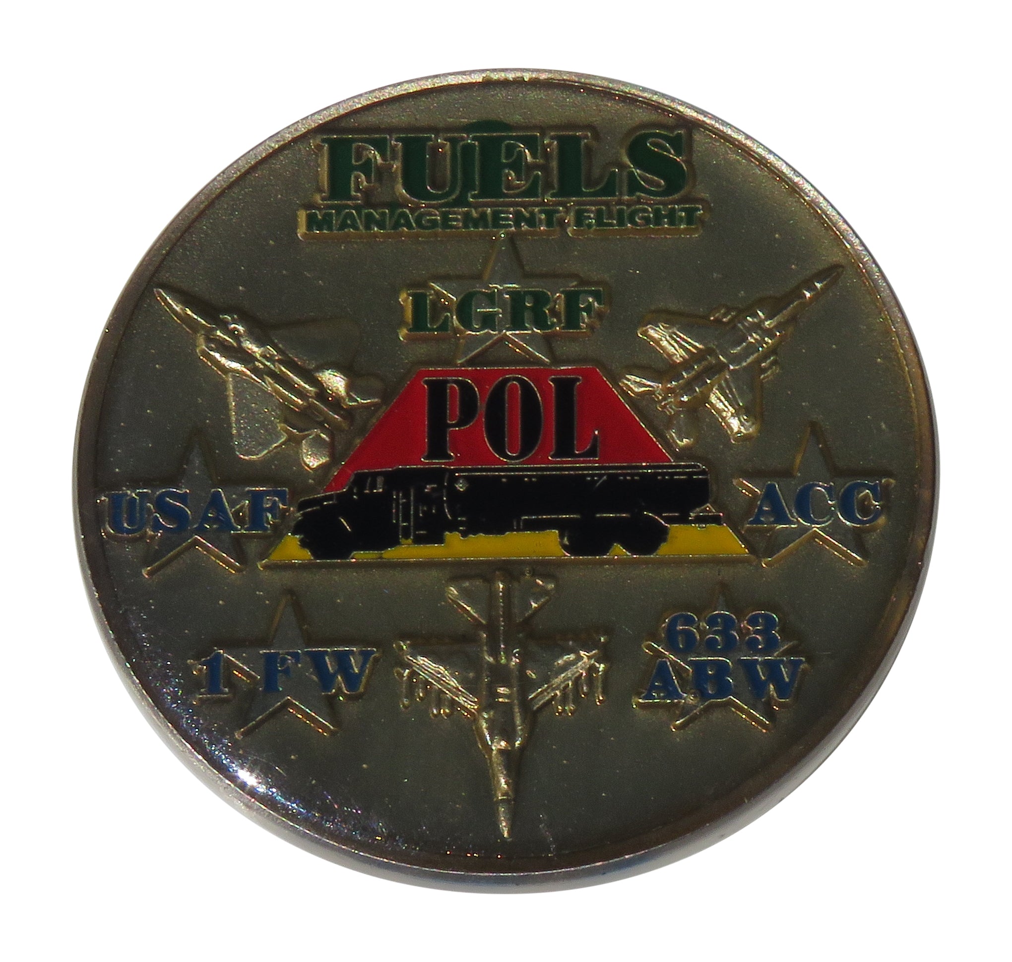 US Air Force Langley AFB Virginia POL Challenge Coin