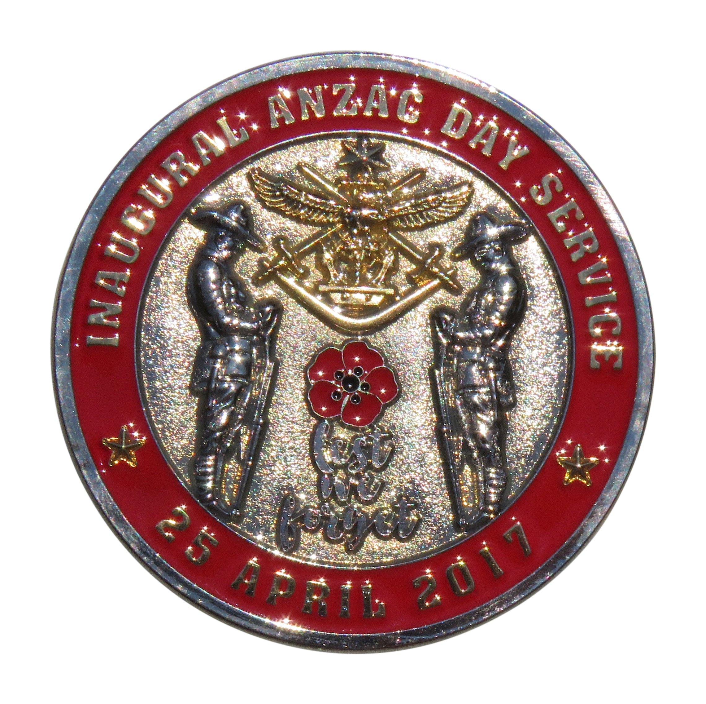 Christ Church Cathedral Houston Texas Inaugural Anzac Day Service Challenge Coin