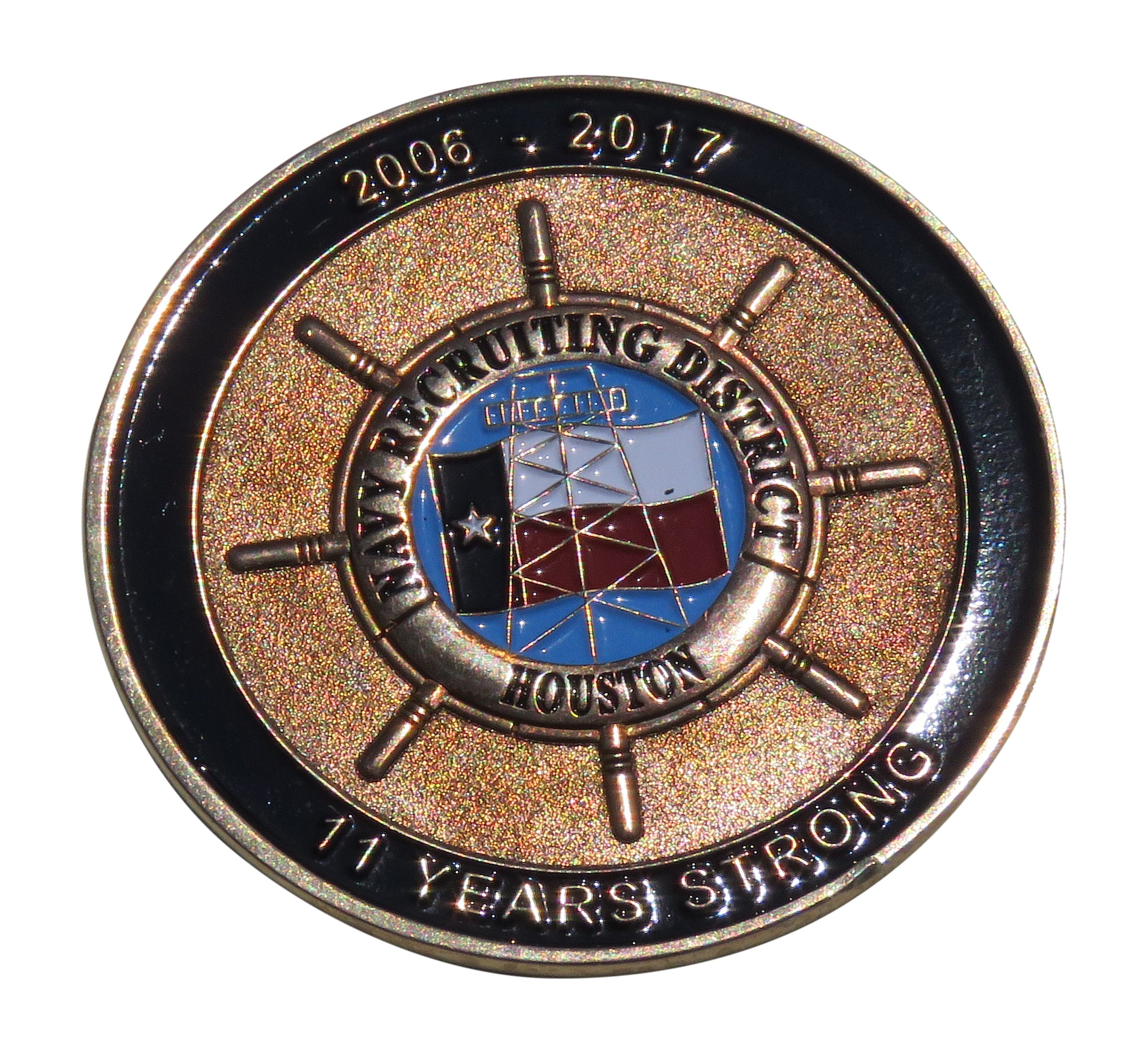 US Navy Recruiting District Houston 2006-2017 Challenge Coin