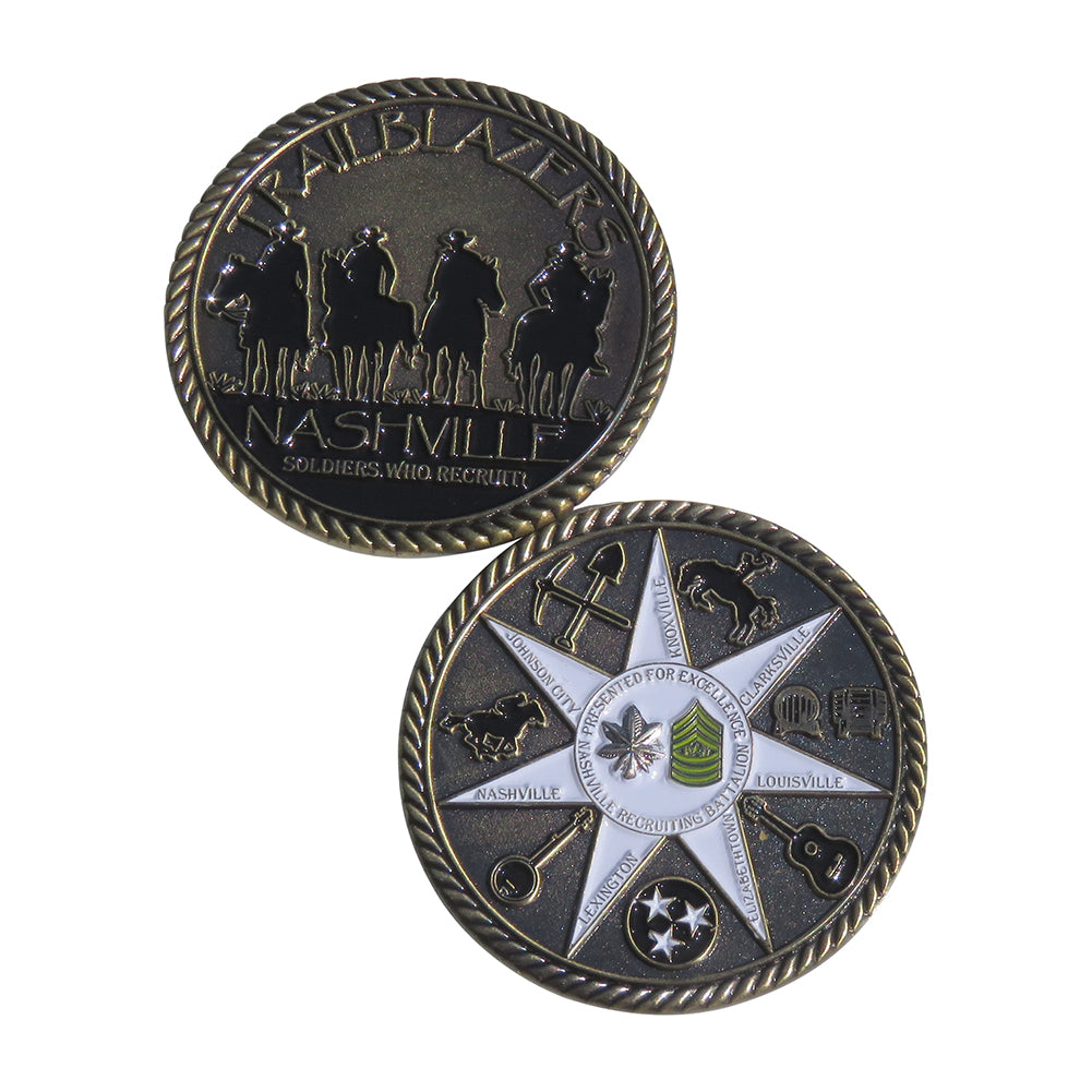 US Army Trailblazers Nashville Soldier Who Recruit! Challenge Coin
