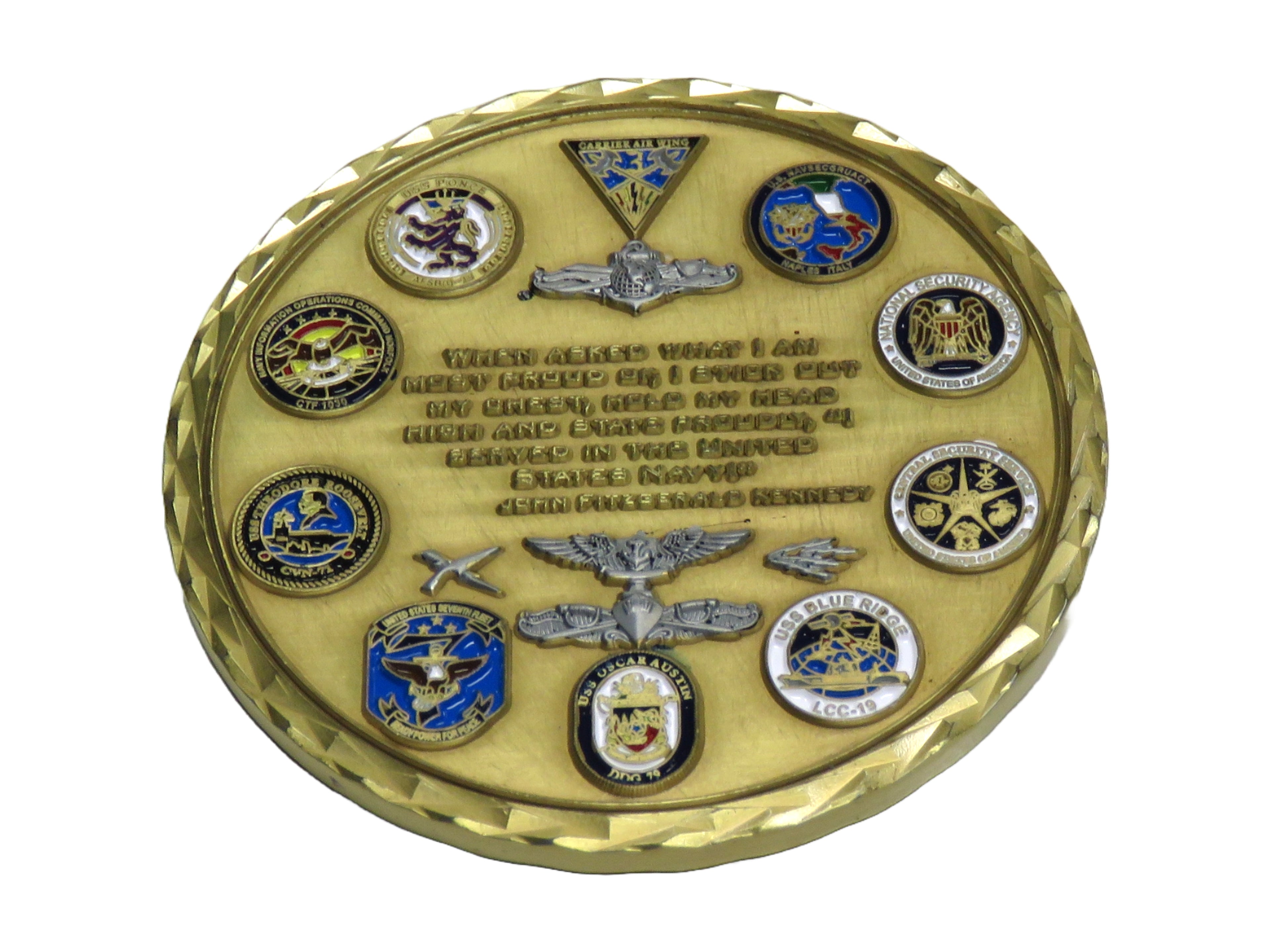 U.S. Navy ITCS Eley Tavoress Retirement Challenge Coin