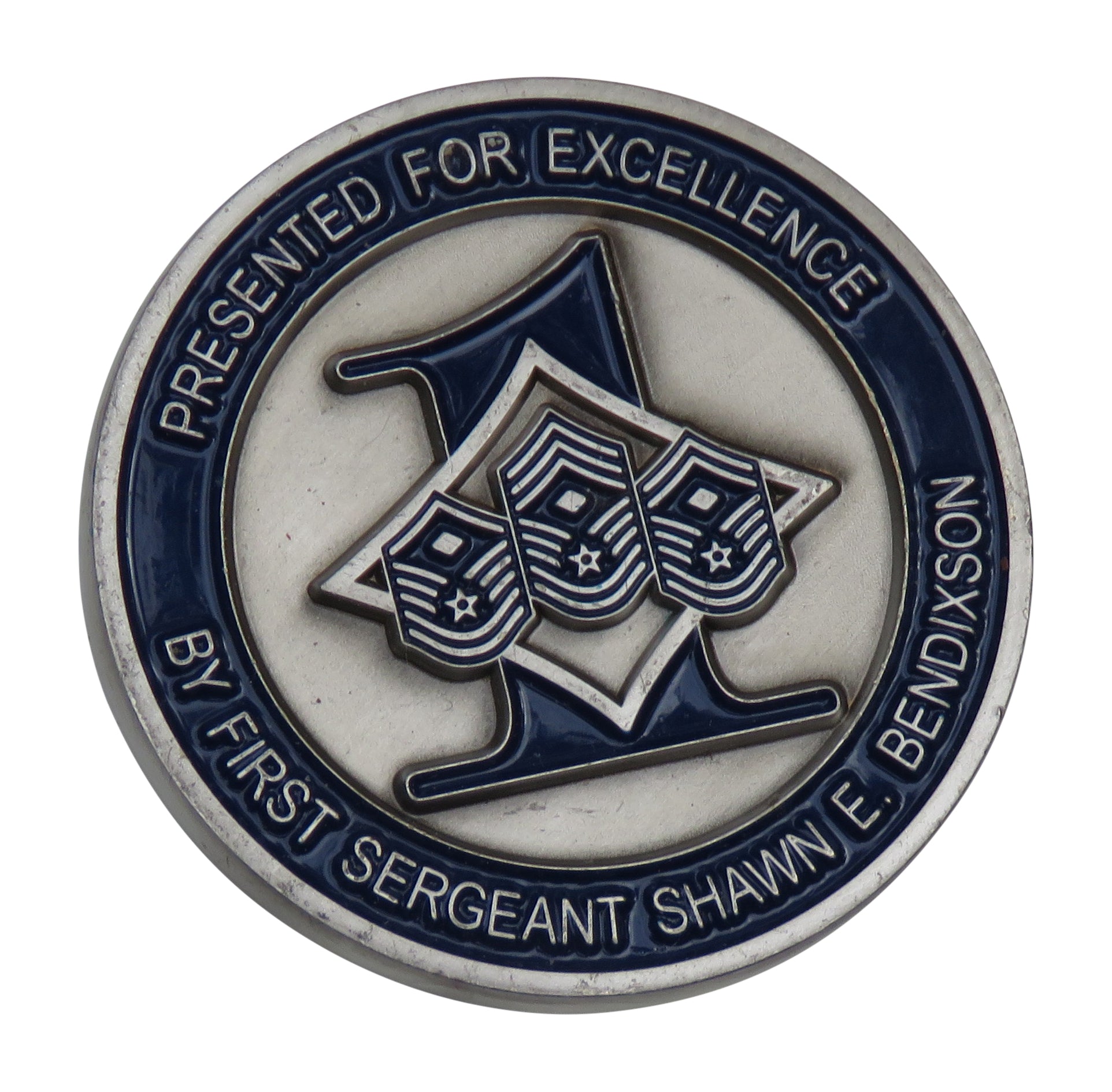 US Air Force First Sergeant Shawn E.Bendixon Challenge Coin
