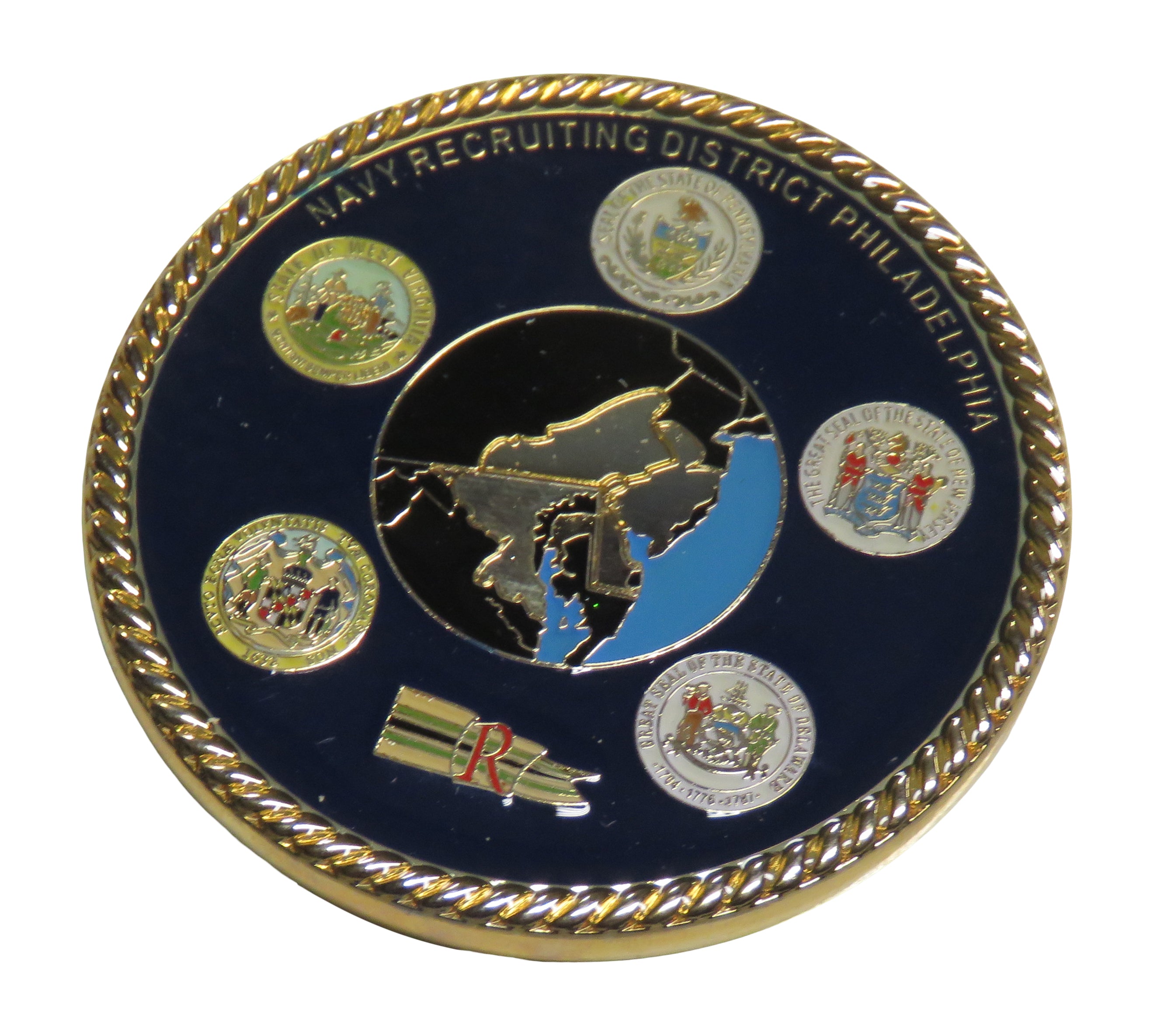 U.S. Navy Recruiting District Philadelphia Challenge Coin