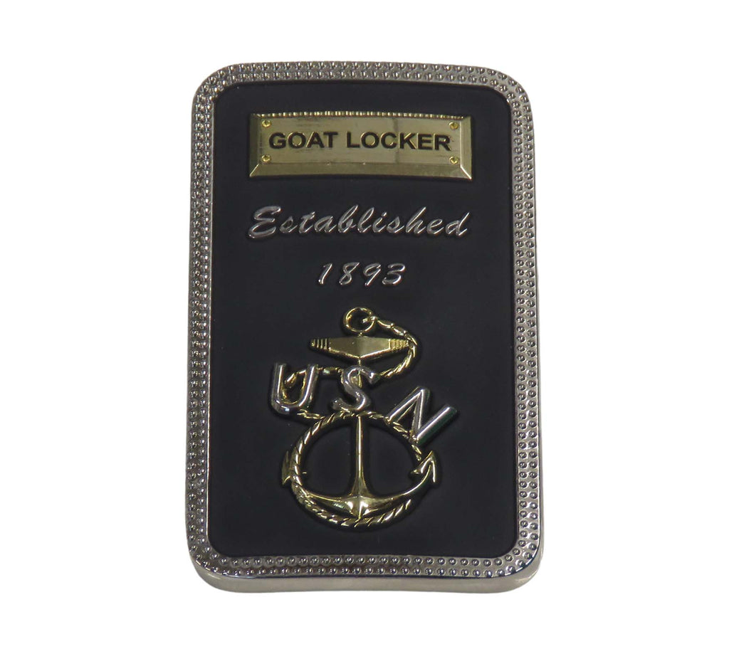 US Navy Goat Locker Established 1893 Challenge Coin
