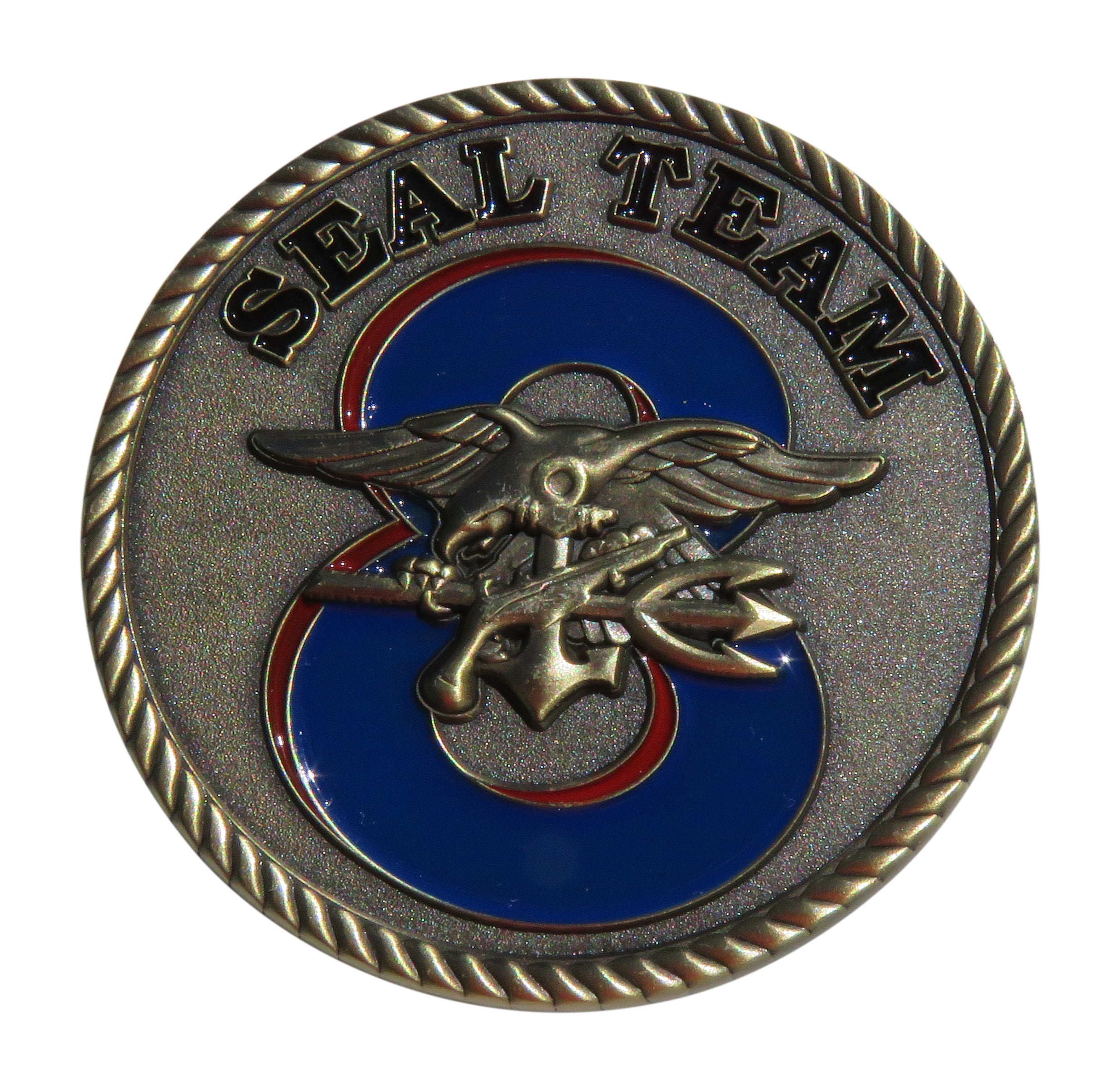 US Navy Seal Team Eight Challenge Coin-Number 16
