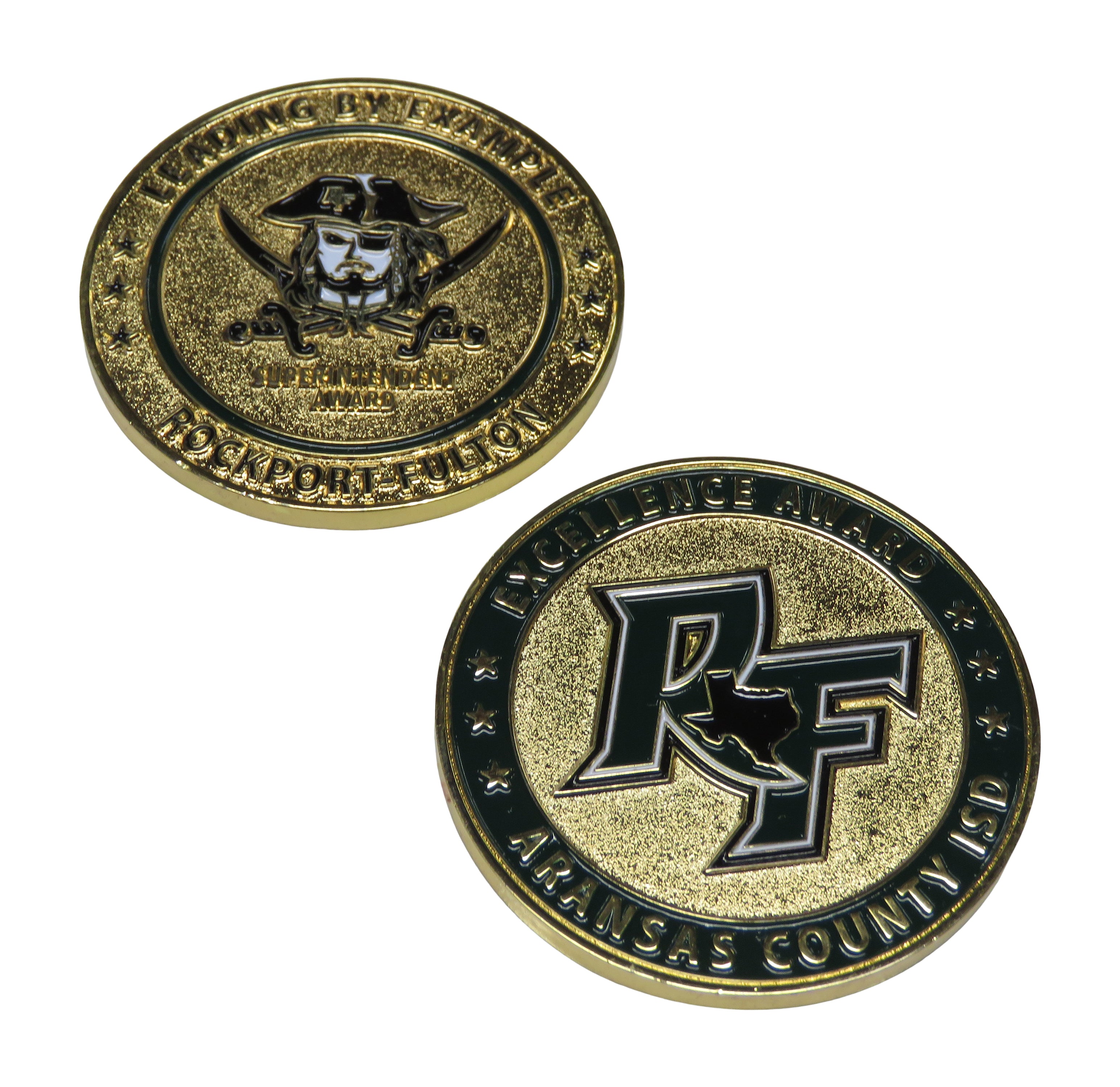 Aransas County ISD Rockport Fulton Challenge Coin