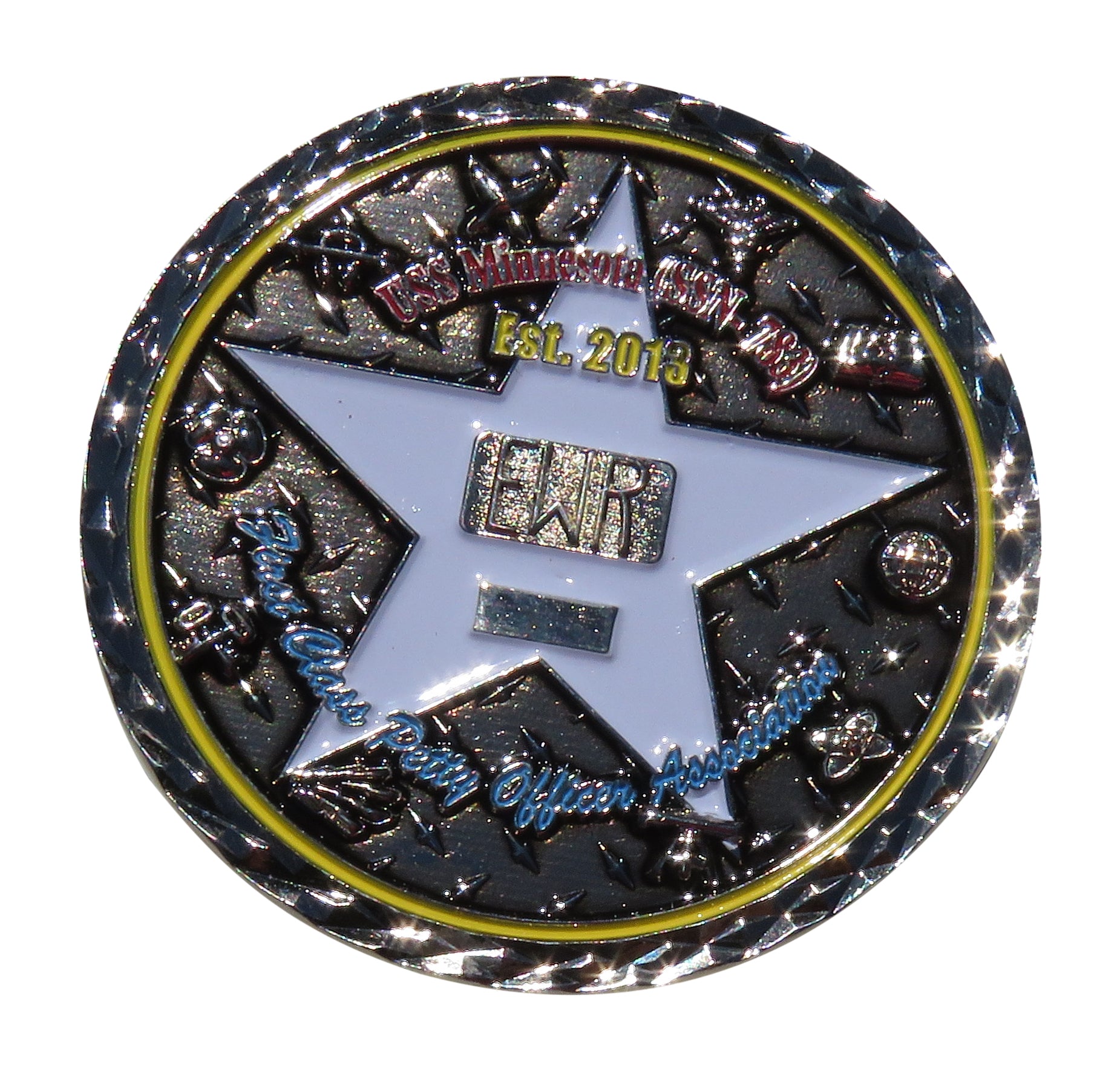 USS Minnesota SSN-783 First Class Petty Officer Association USN Challenge Coin
