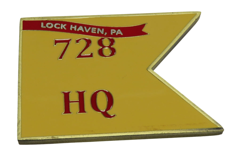 728 HQ Lock Haven PA The Bucktails Challenge Coin