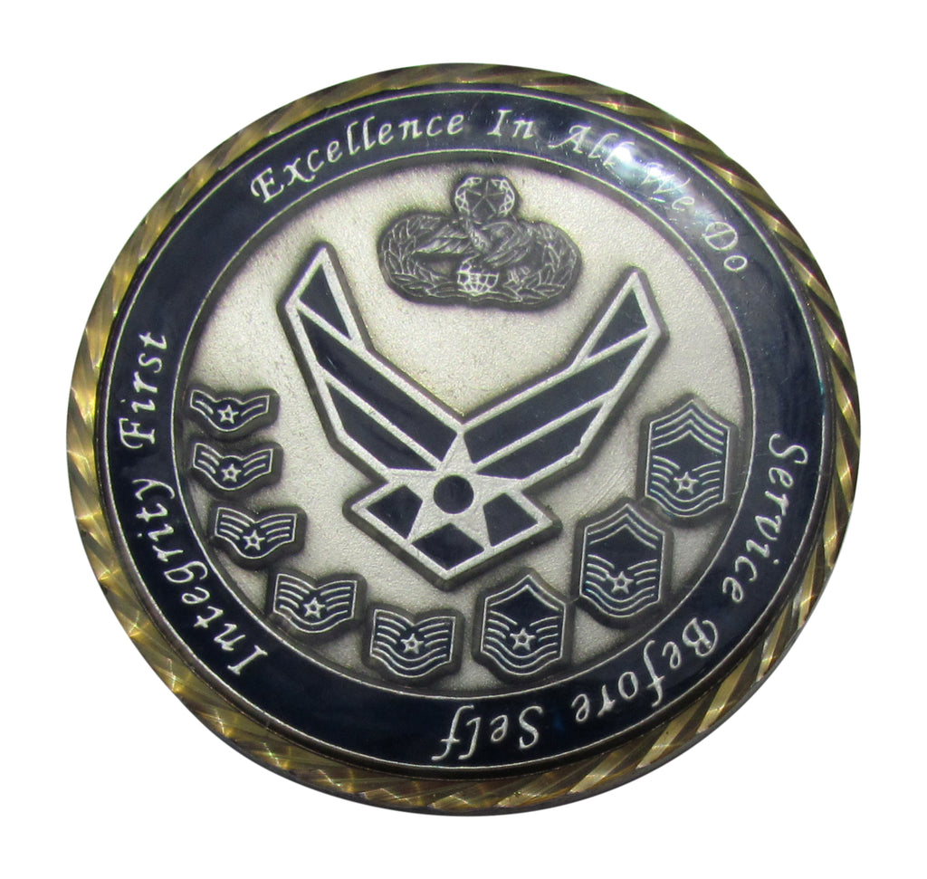 USAF For Leadership by Example Chief Master Sergeant Jose Silva Challenge Coin