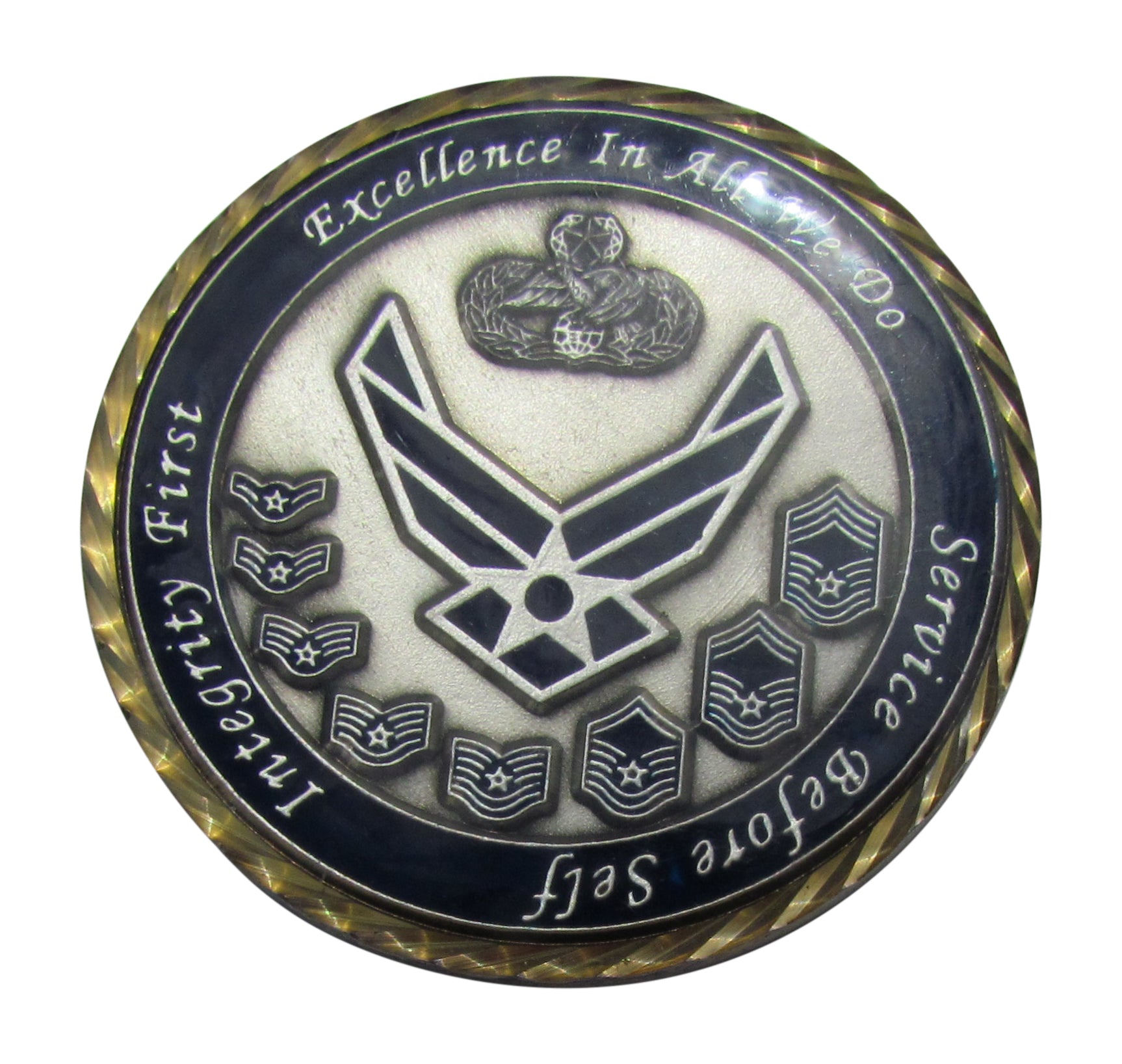 USAF For Leadership by Example Chief Master Sergeant Jose Silva Challenge Coin
