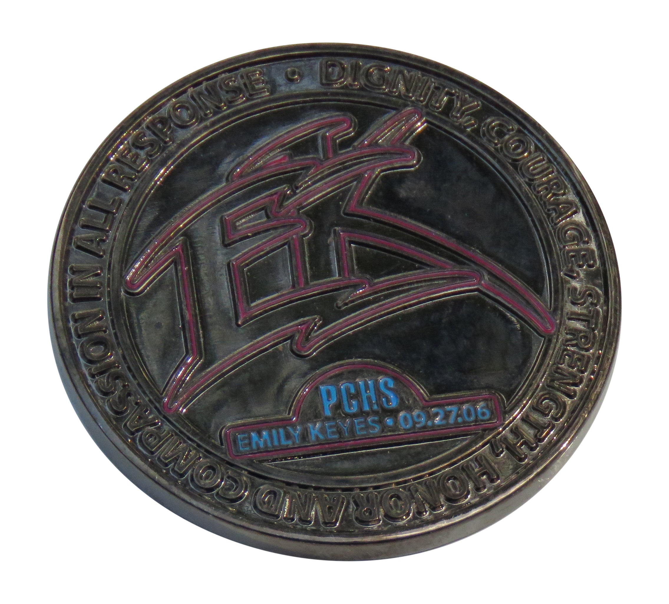 PCHS Emily Keyes 09.29.06 Challenge Coin