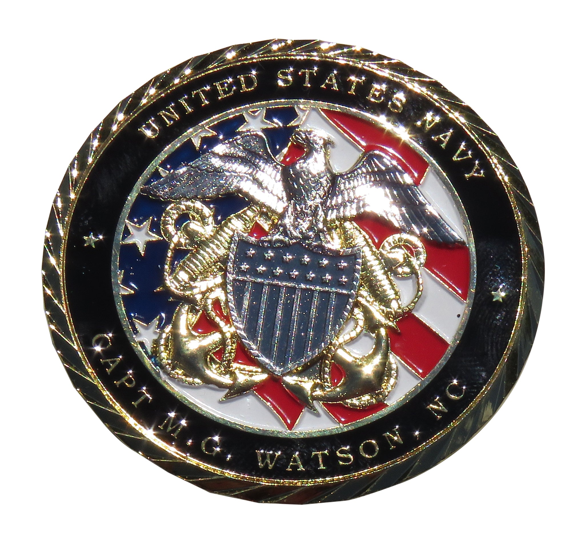 US Navy Capt M.G Watson Come And Take It God Bless Texas Challenge Coin