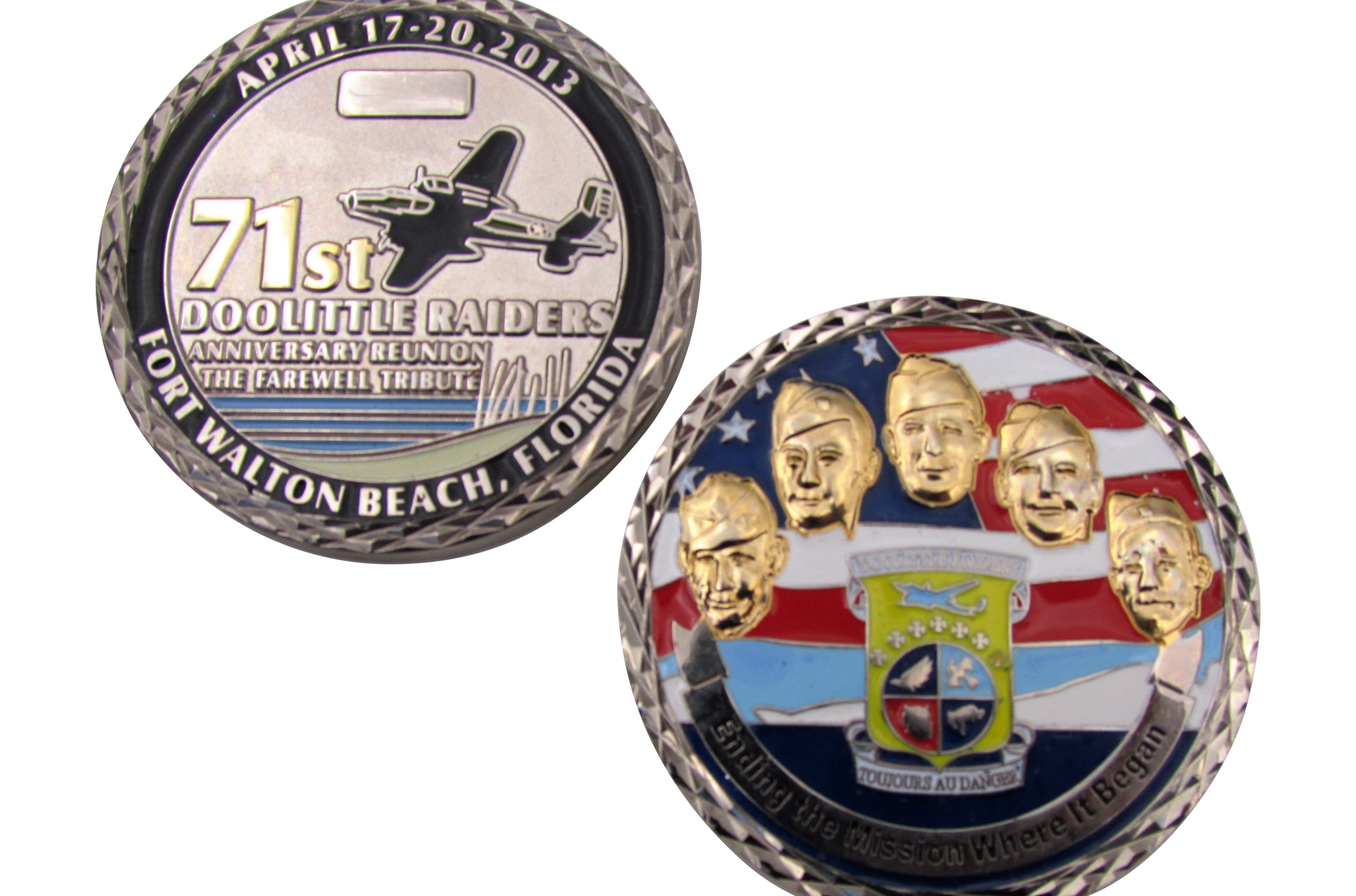 71st Doolittle Raiders Anniversary Reunion The Farewell Tribute Challenge Coin