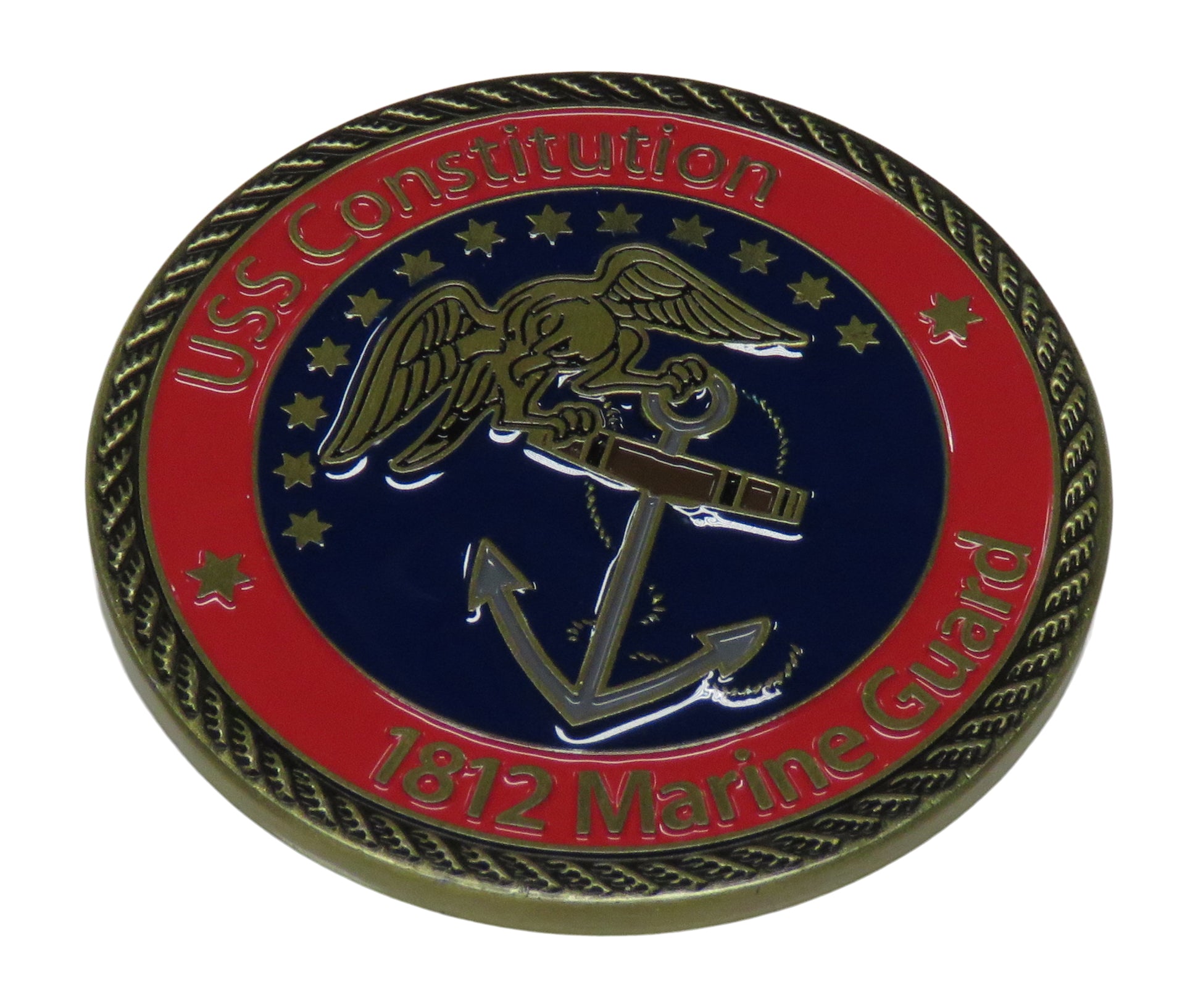 USS Constitution 1812 Marine Guard Historic Marine Education Challenge Coin