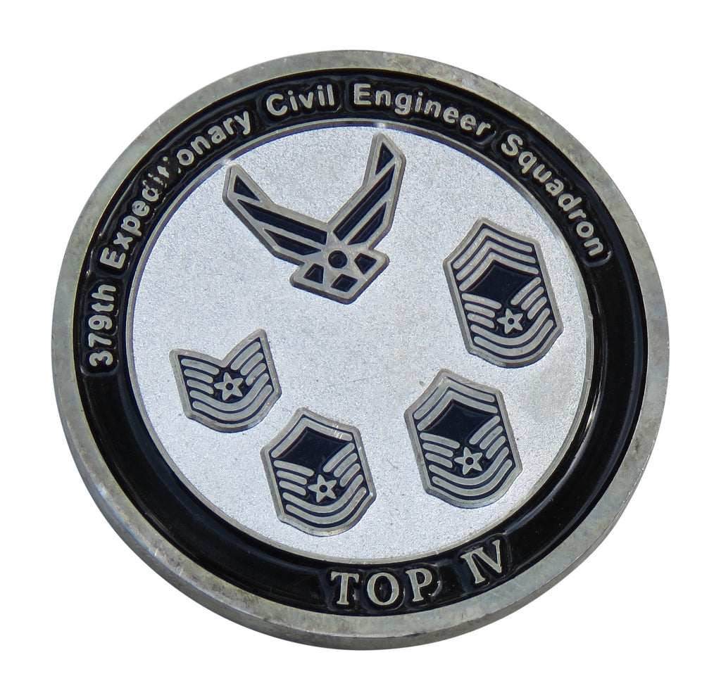 US Air Force 379 Expeditionary Civil Engineer Squadron Challenge Coin
