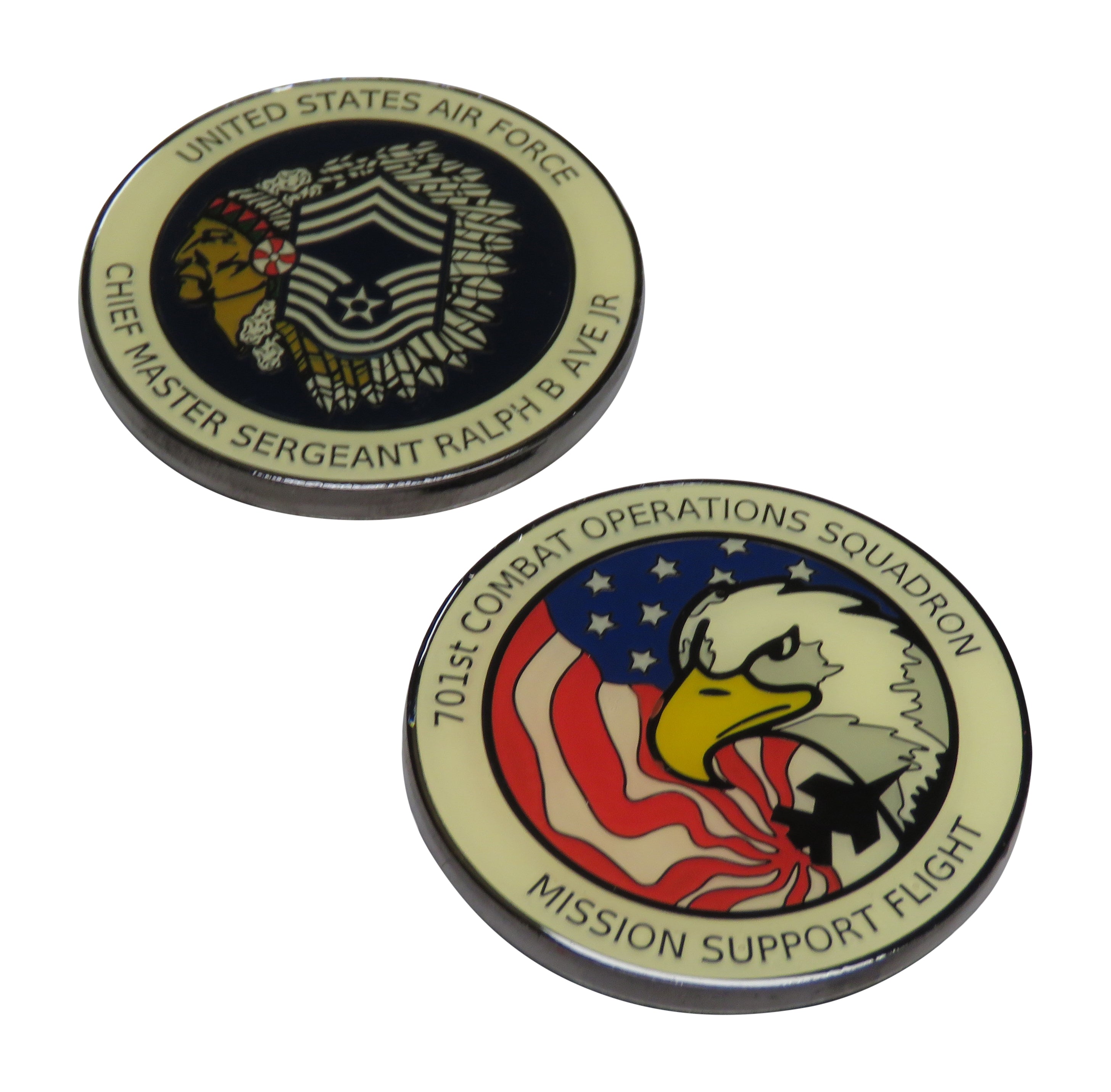 U.S. Air Force 701st Combat Operations Squadron Challenge Coin