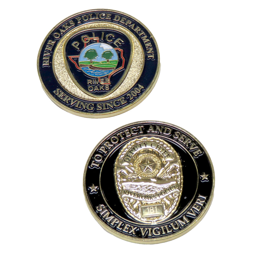 River Oaks Police Department Challenge Coin